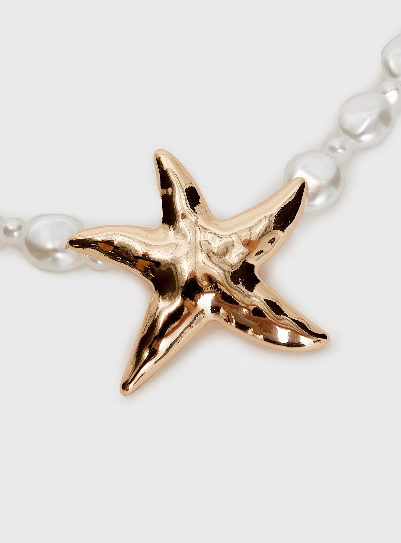 Sea Life Pearl Necklace Gold women's necklace by Ellevoria