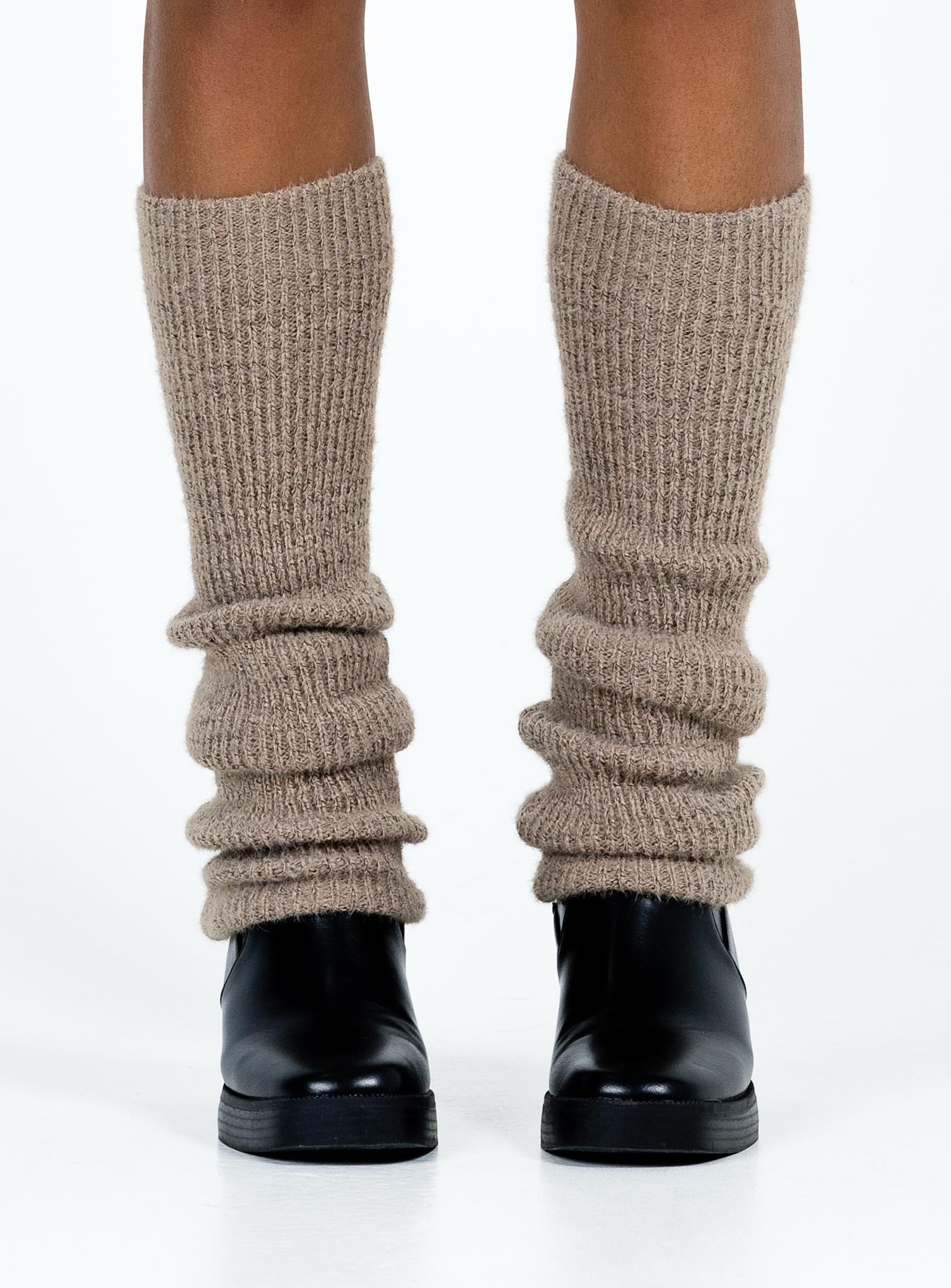 Erekson Leg Warmers Brown women's socks by Ellevoria