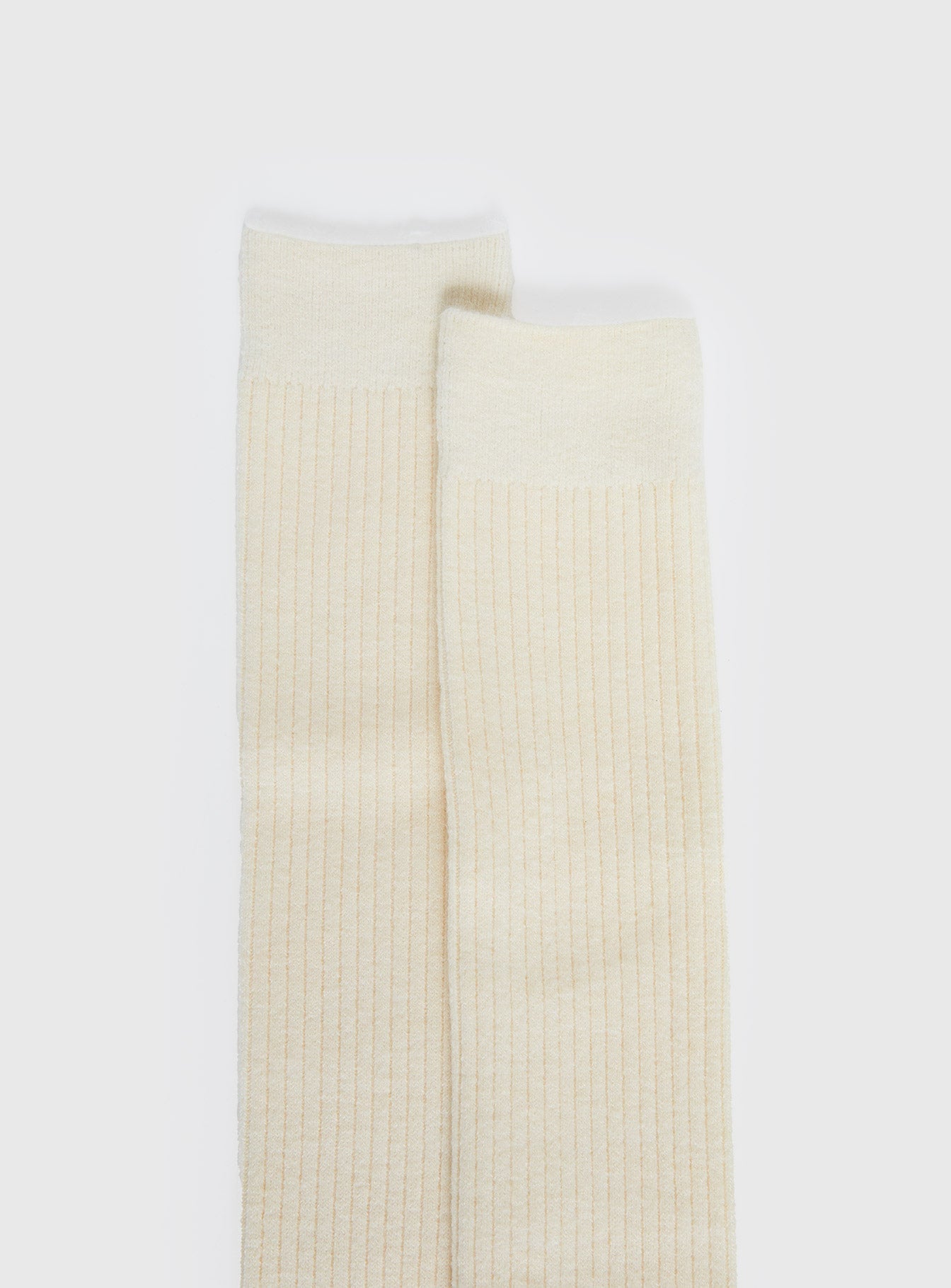 Roxee Knee High Ribbed Socks Cream women's socks by Ellevoria
