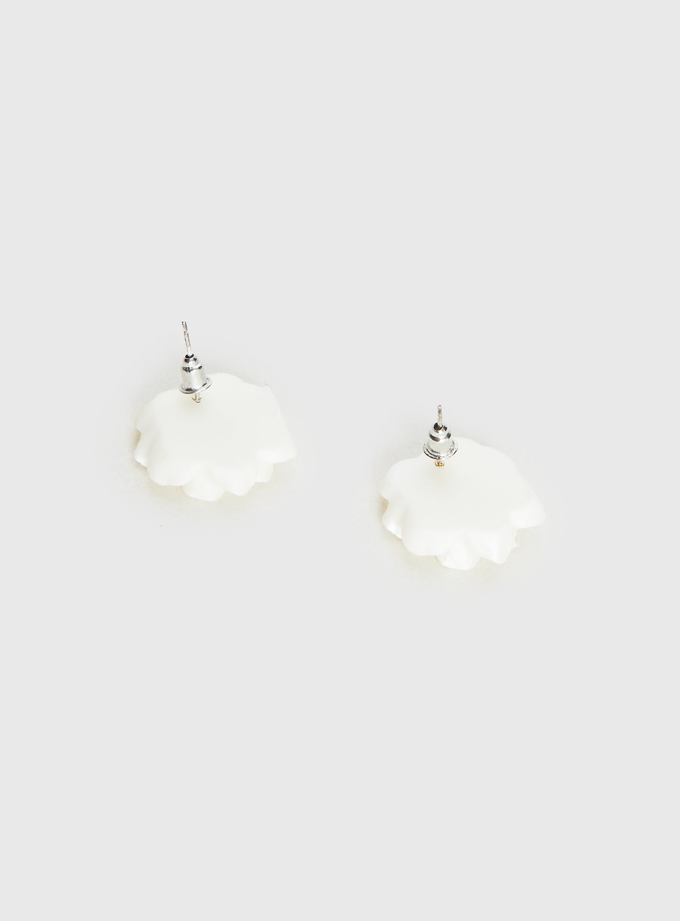 Livvy Floral Stud Earrings White women's earrings by Ellevoria