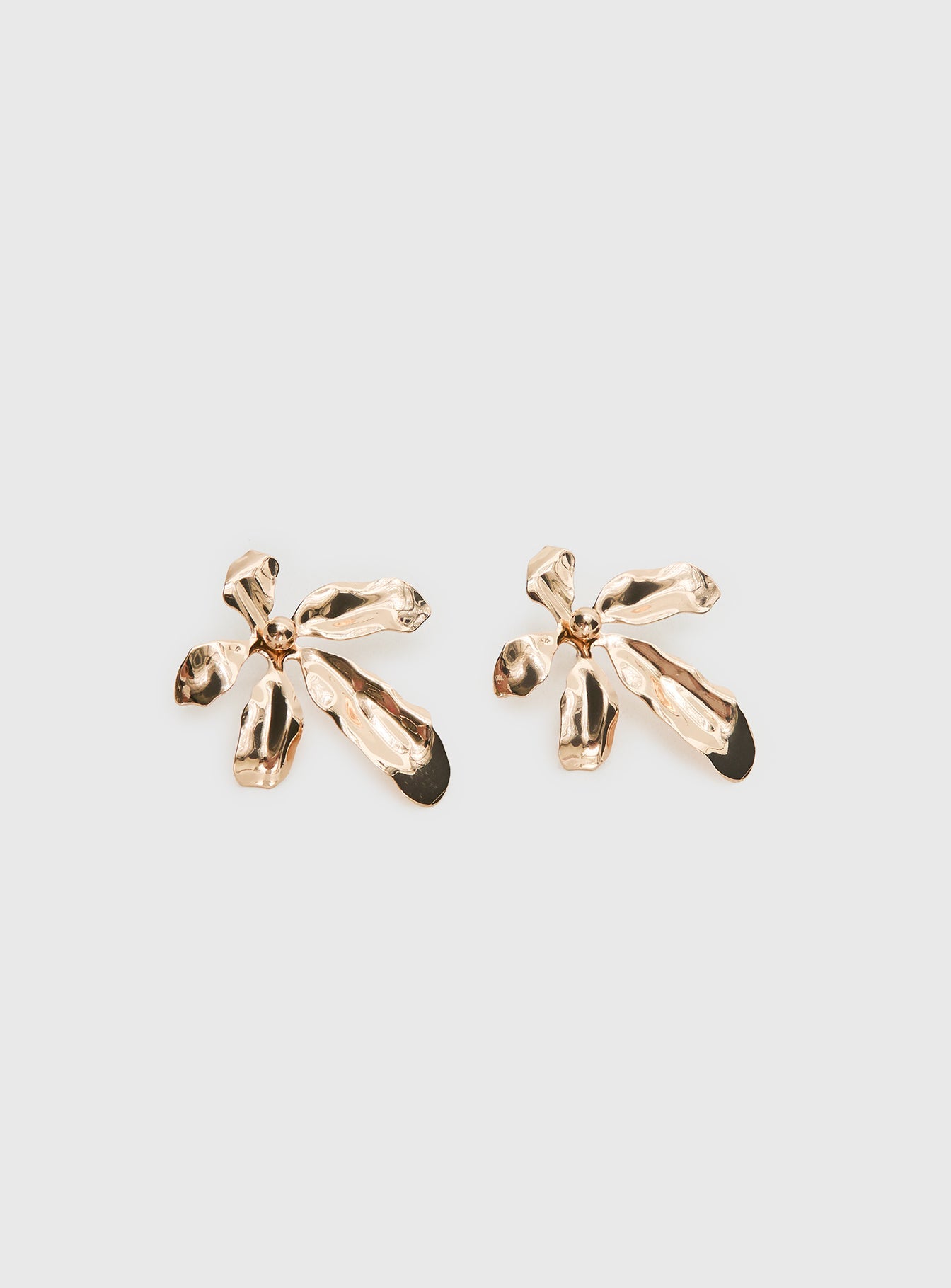 Love Is Free Flower Earrings Gold women's earrings by Ellevoria