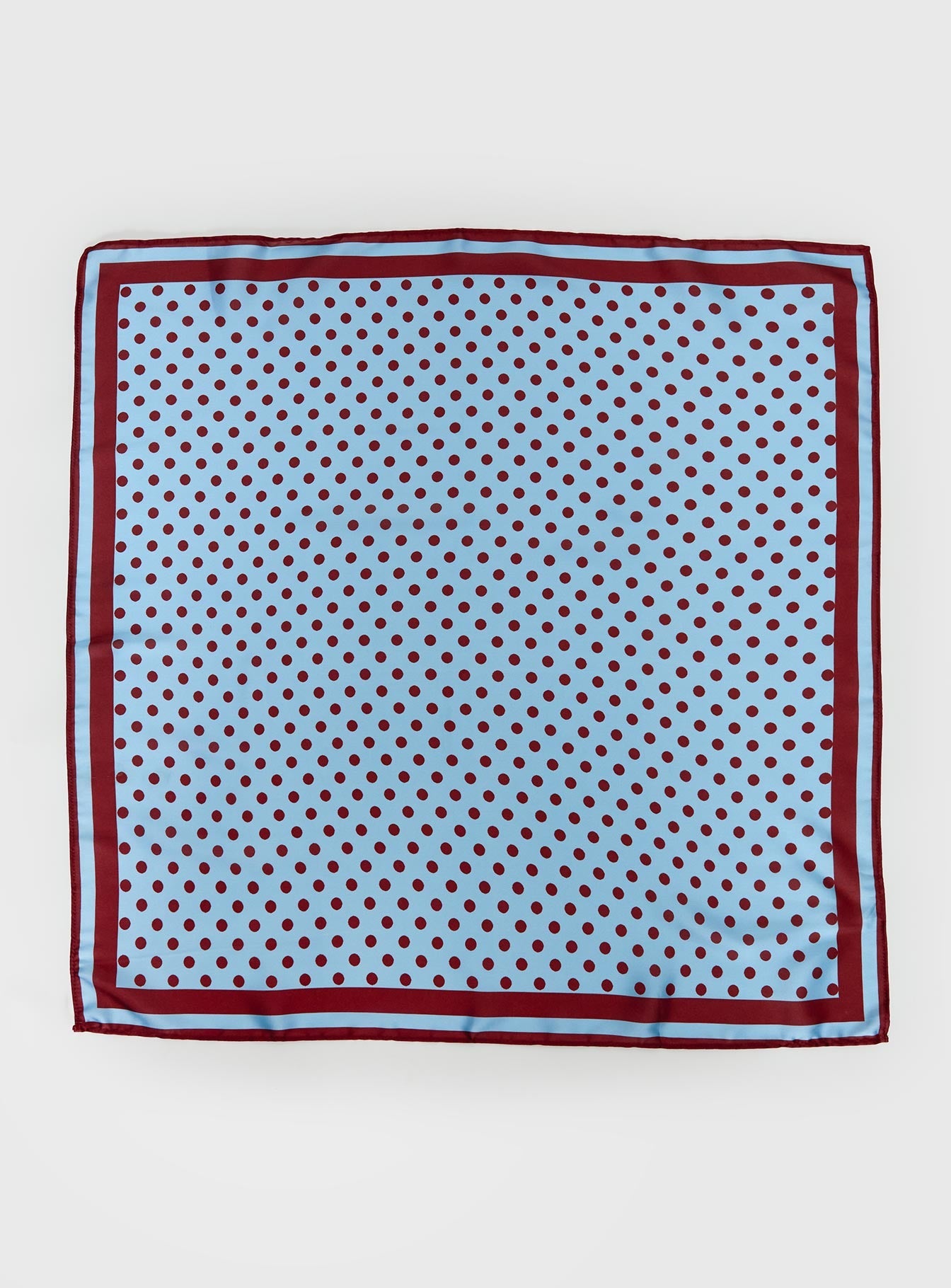 Hyacinthe Scarf Blue Polka women's hair accessory by Ellevoria