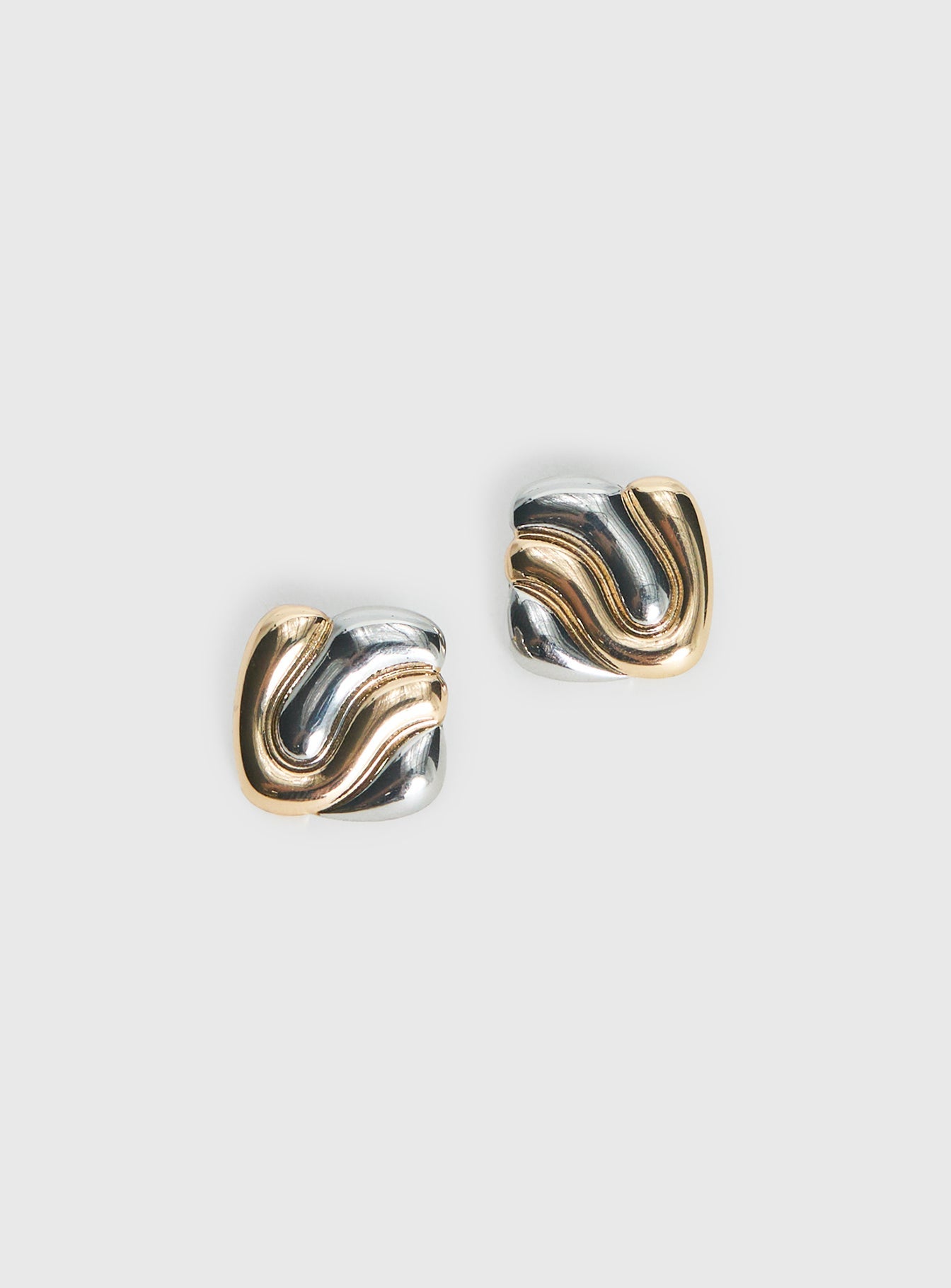 Heavenly Dream Square Earrings Gold / Silver women's earrings by Ellevoria