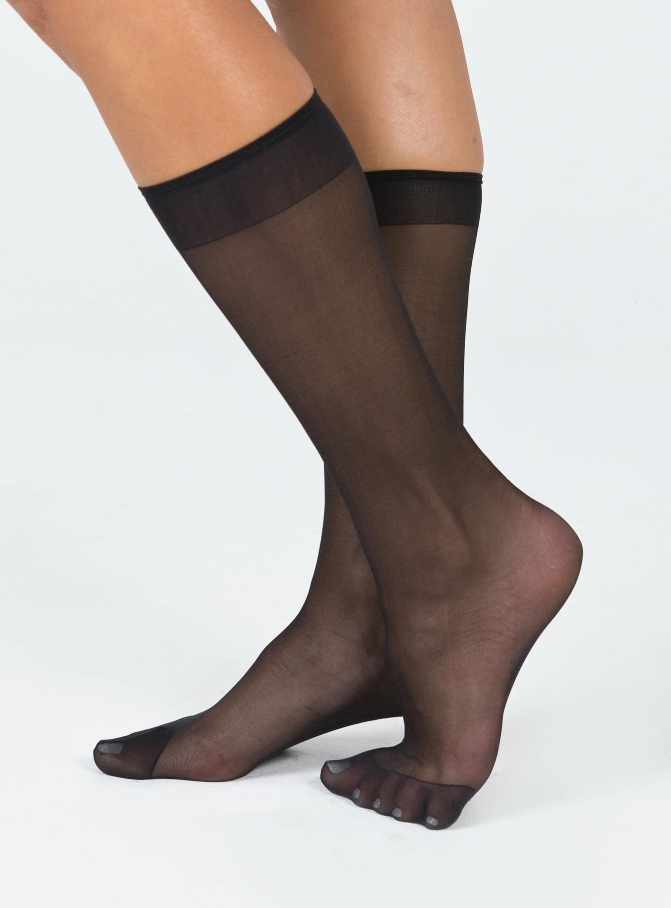 McClair Knee High Stocking Socks Black women's socks by Ellevoria