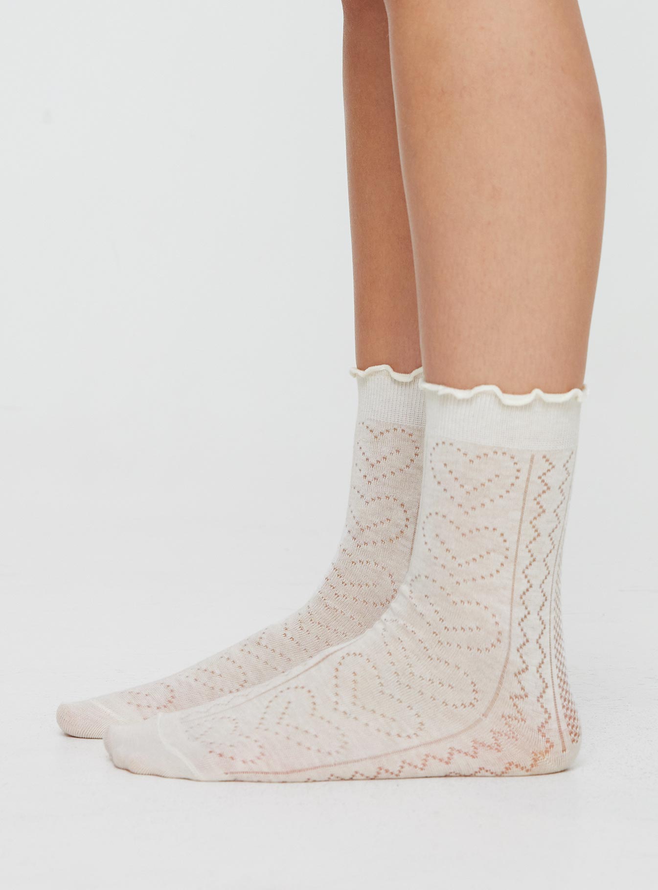 Kylese Socks Cream women's socks by Ellevoria