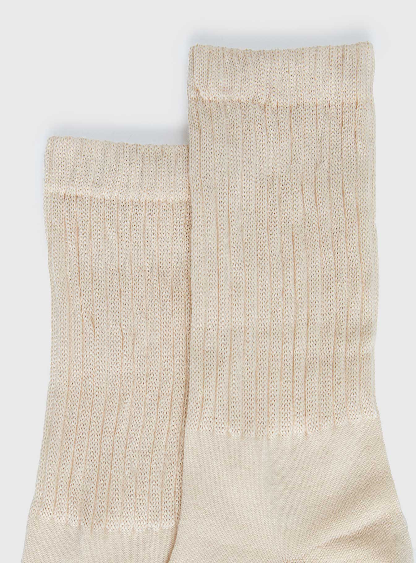 Sama Slouch Sock Beige women's socks by Ellevoria