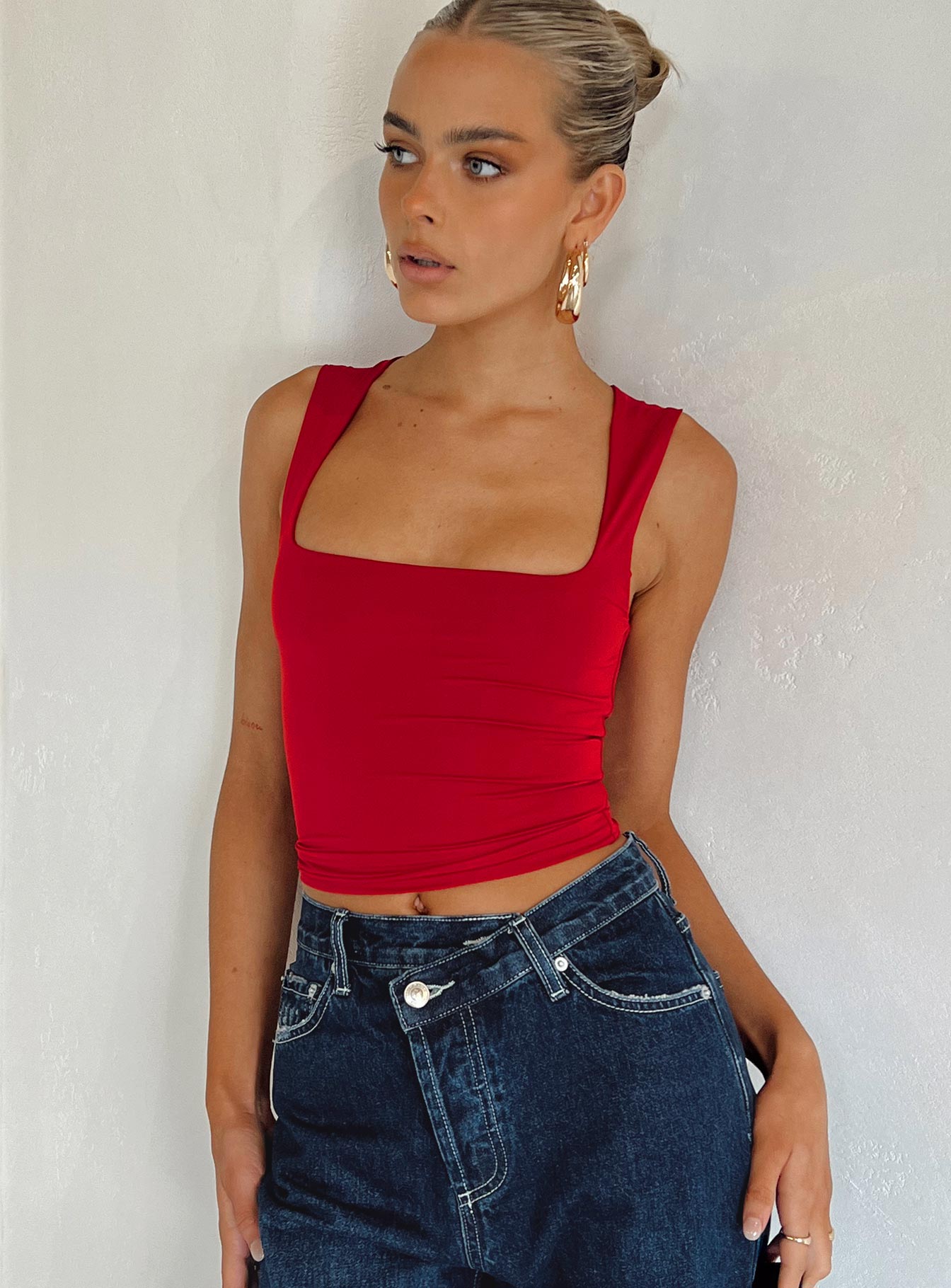 Back In Time Top Red - women's top by Ellevoria - view 4
