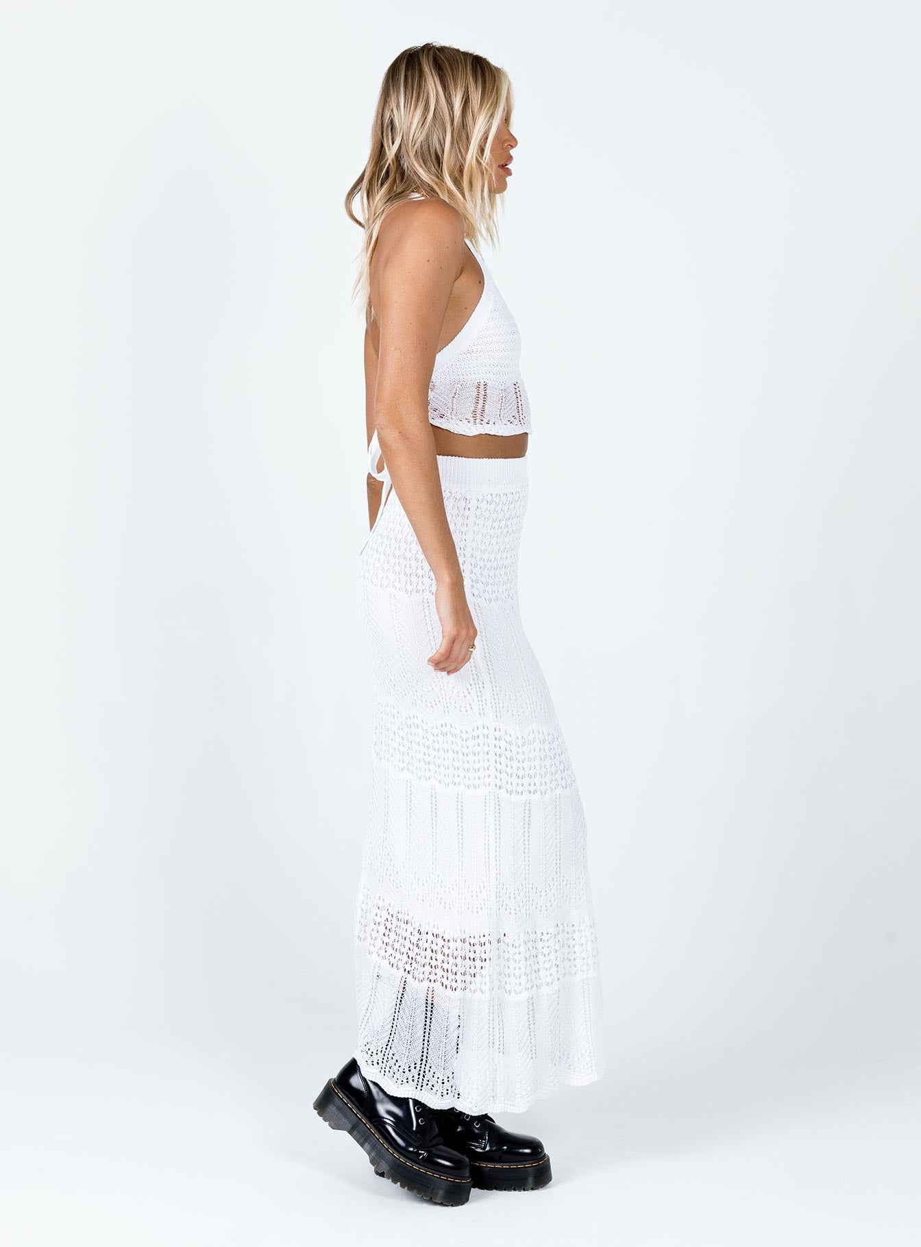 Xander Set White women's skirt set by Ellevoria