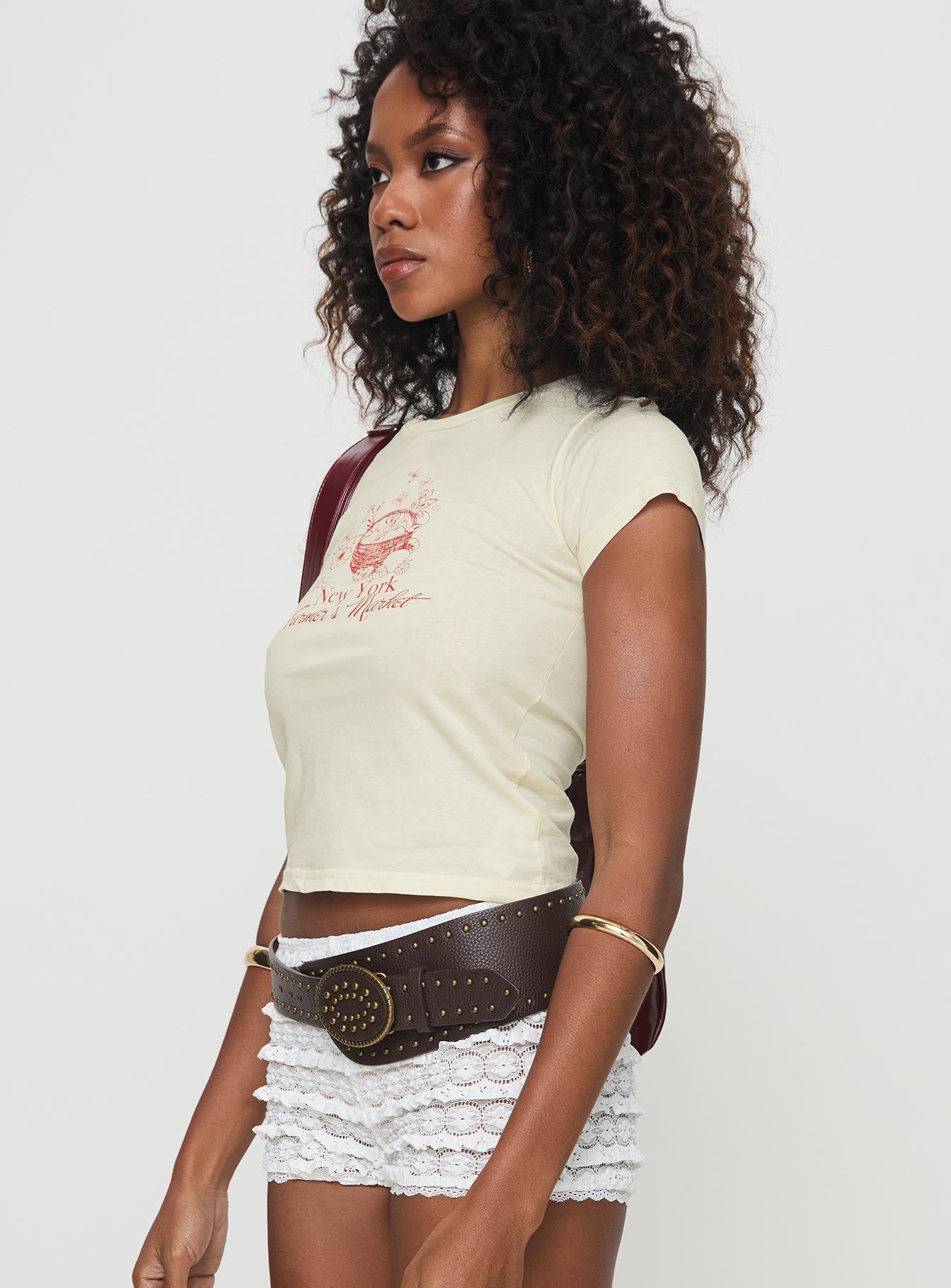 NYC Farmers Market Tee White - women's top by Ellevoria - view 4