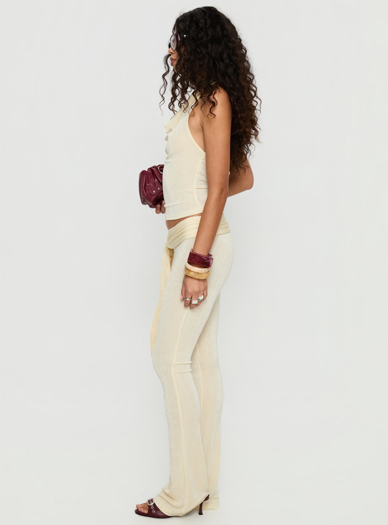 Butterfly Tie Detail Pants Lemontini women's pant set by Ellevoria
