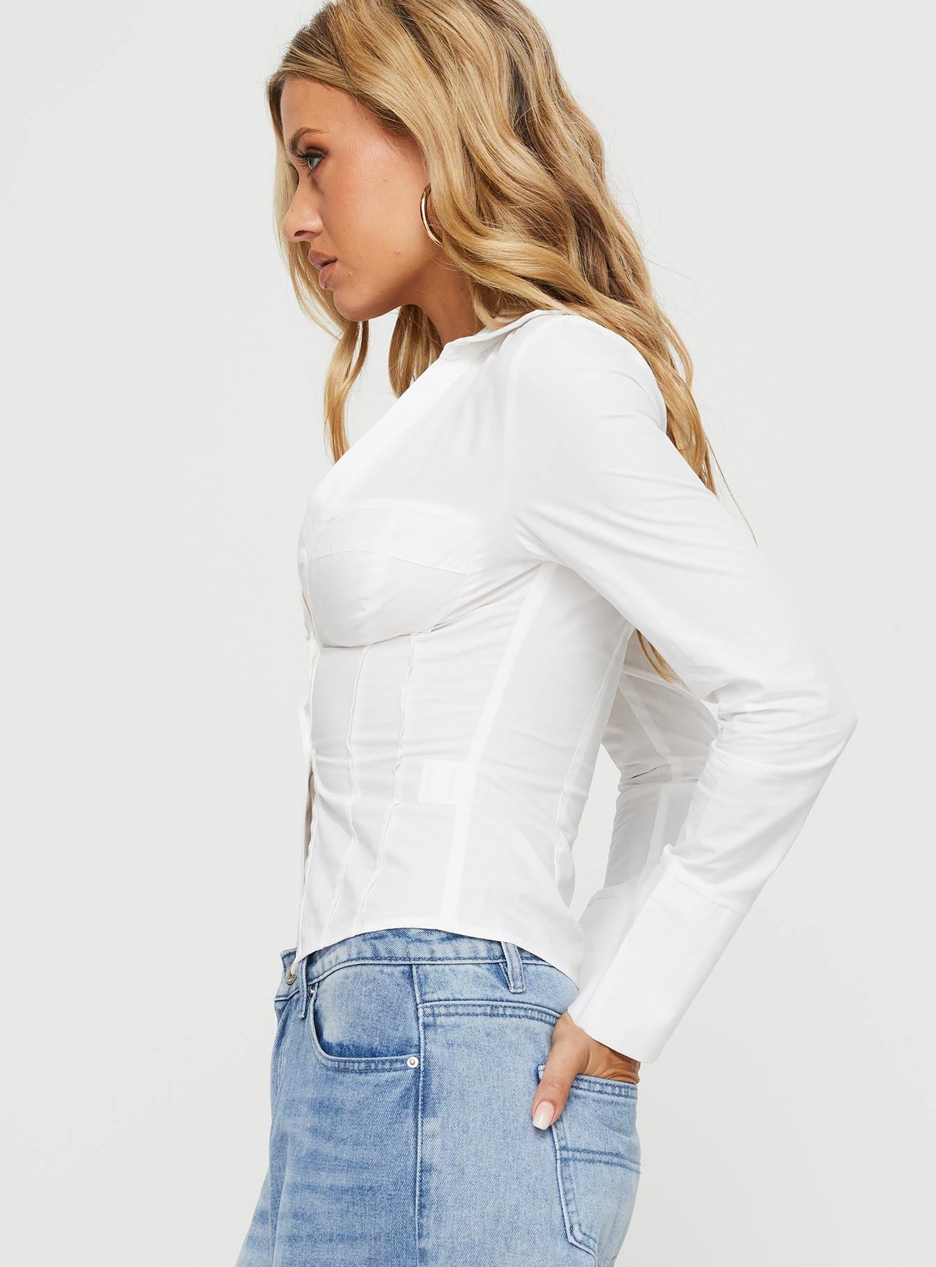 Zifa Shirt White - women's shirt by Ellevoria - view 4