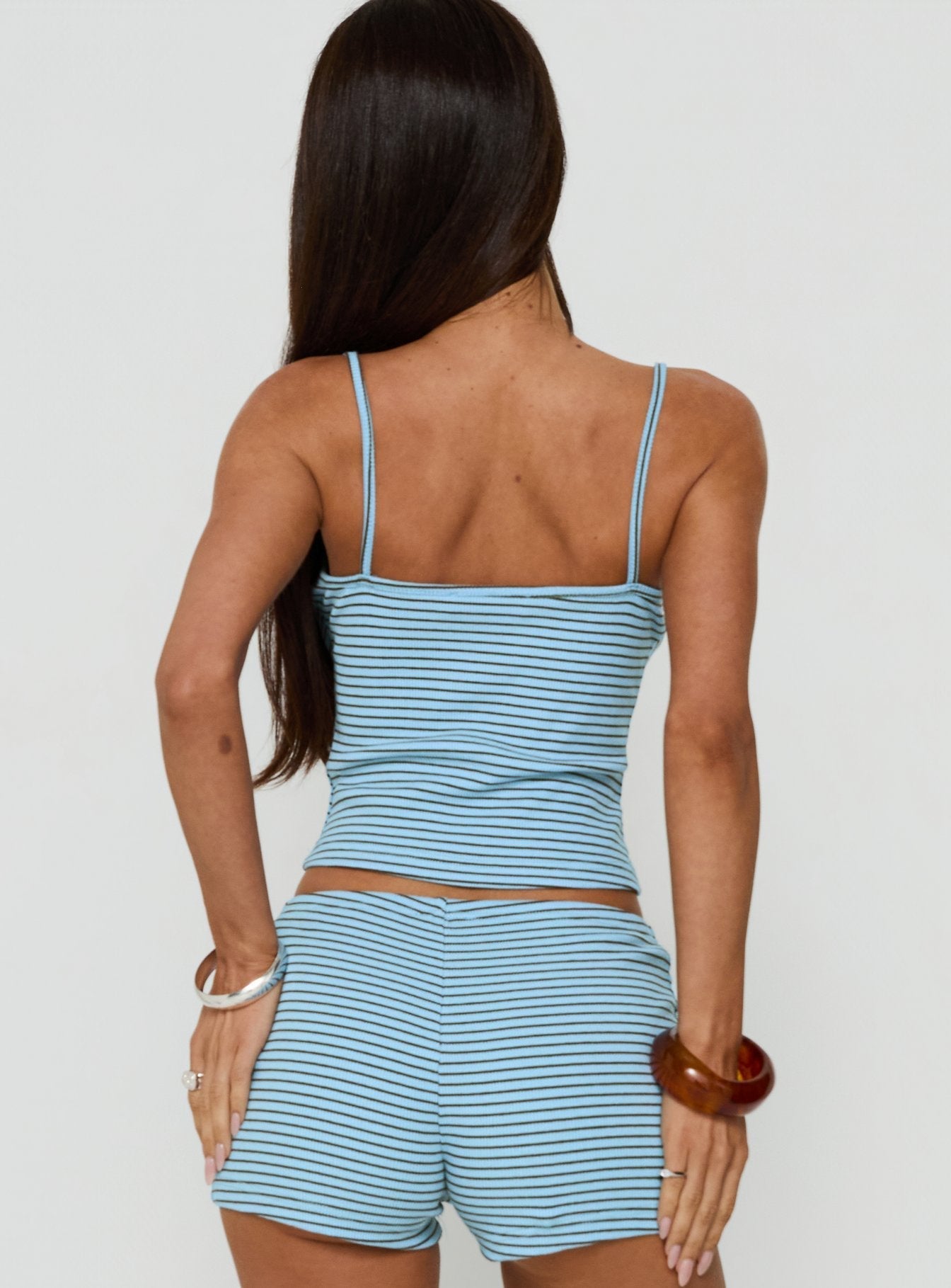 Serafia Tank Top Blue Stripe - women's top by Ellevoria - view 4