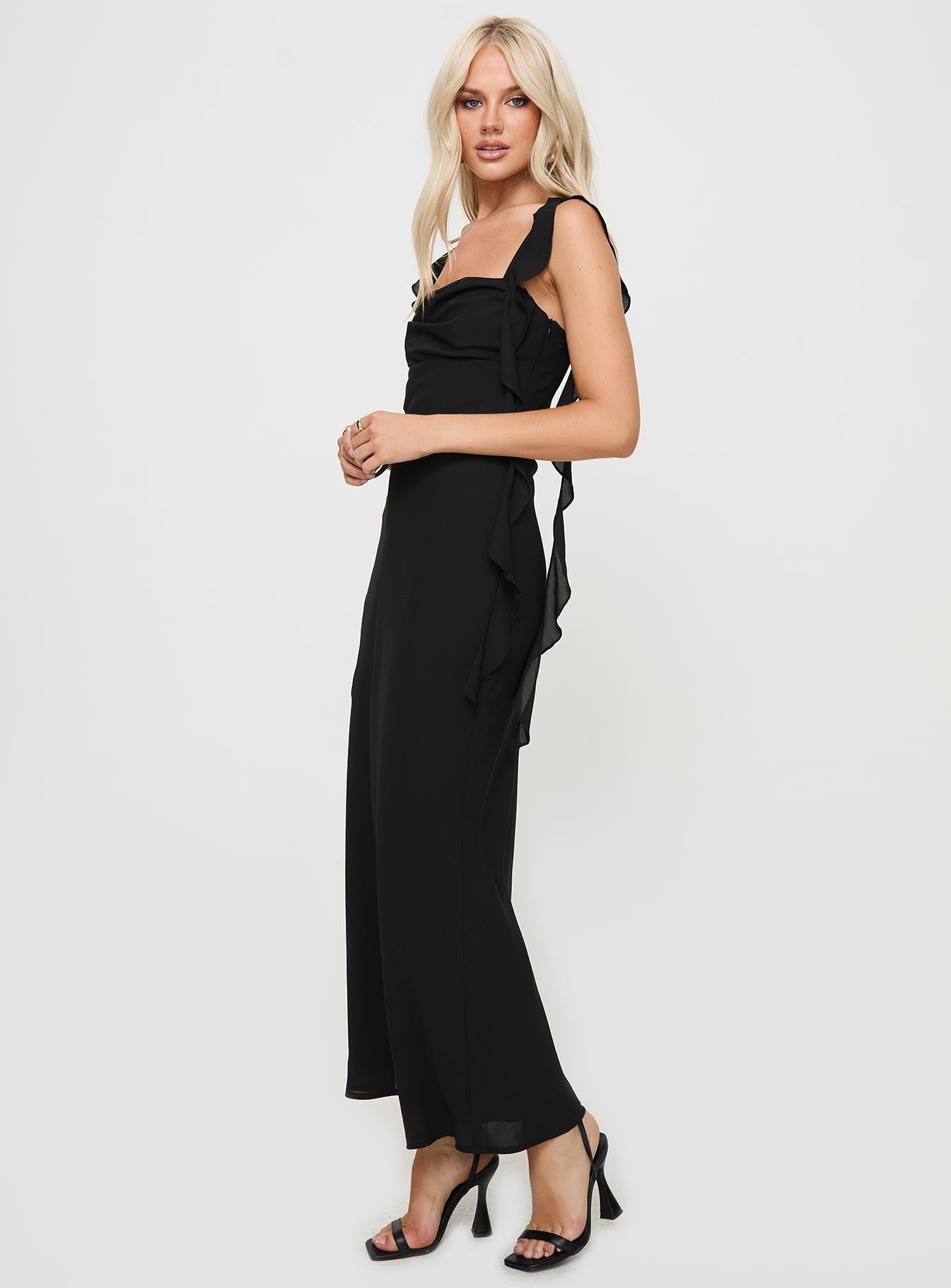 Lanai Maxi Dress Black - women's maxi dress by Ellevoria - view 4