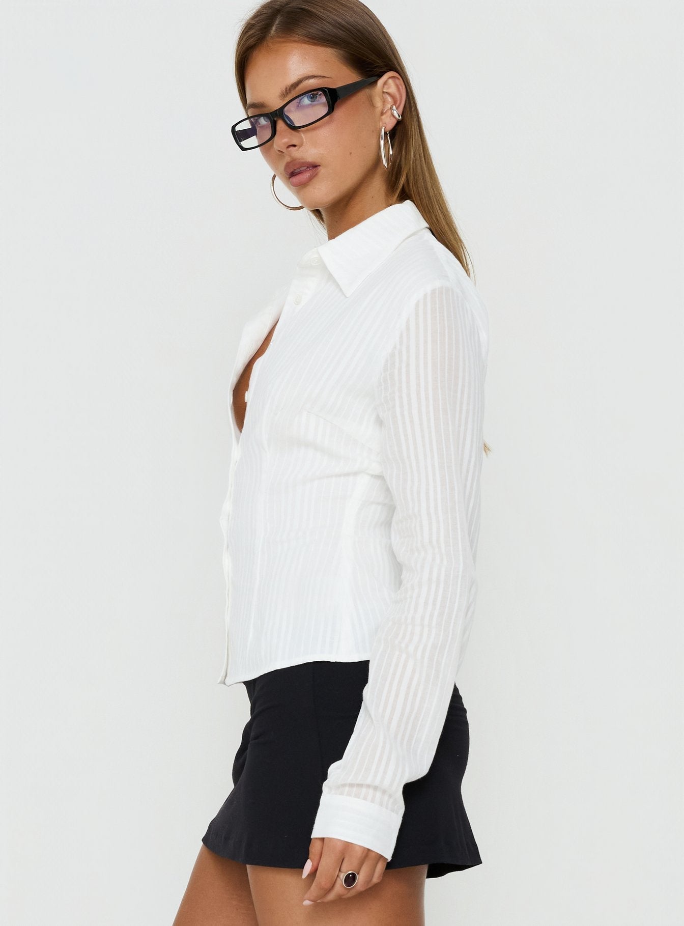 Fogler Shirt White - women's shirt by Ellevoria - view 4