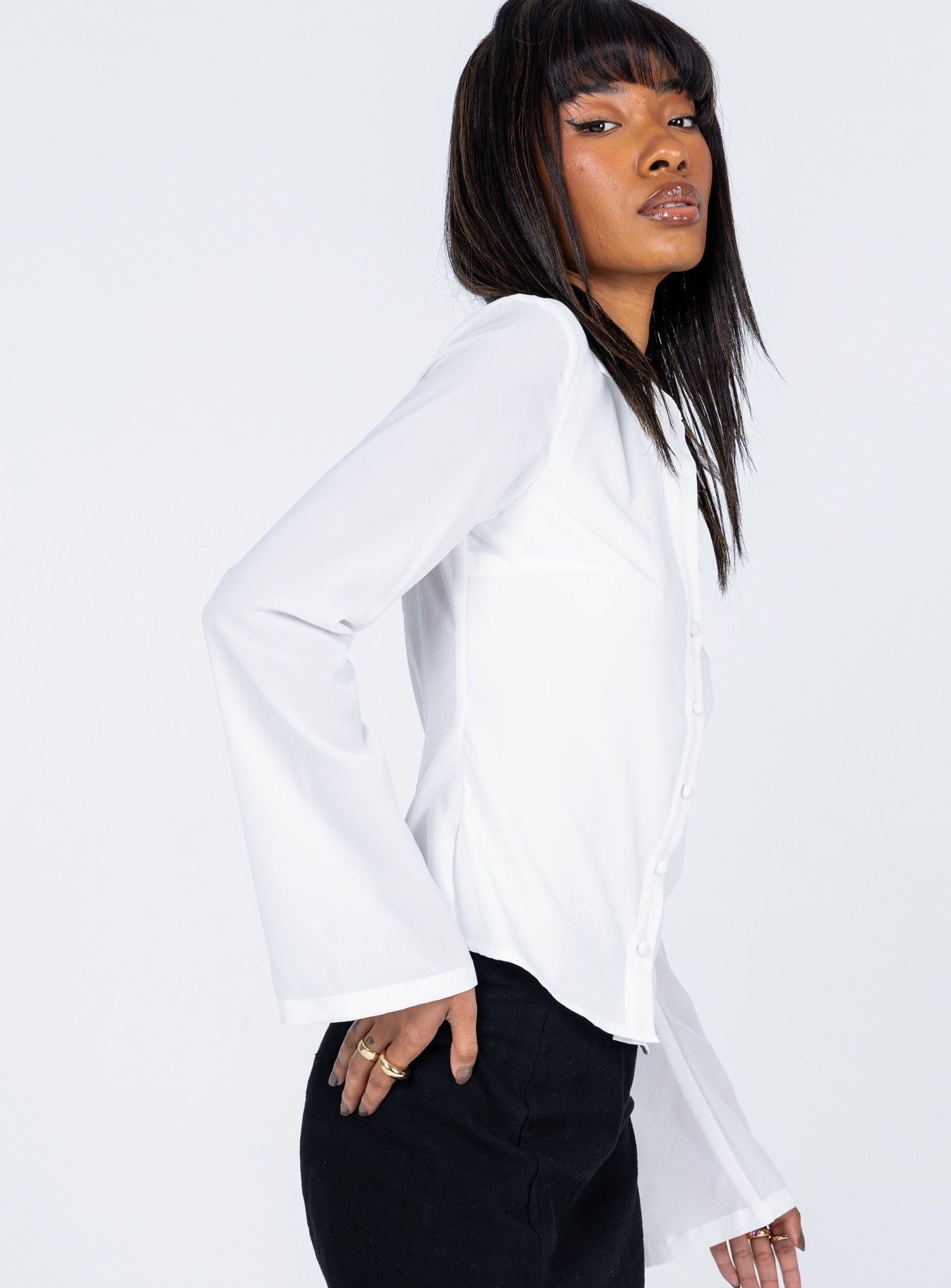 Anni Shirt White - women's shirt by Ellevoria - view 5