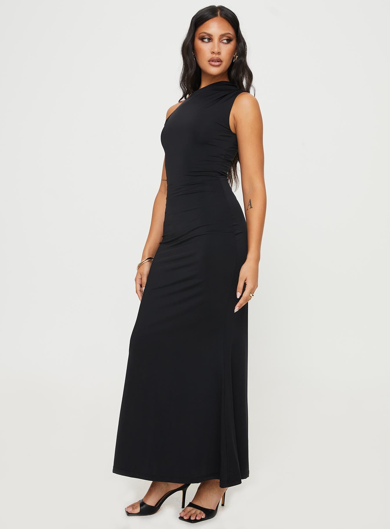 Beller Maxi Dress Black - women's maxi dress by Ellevoria - view 4