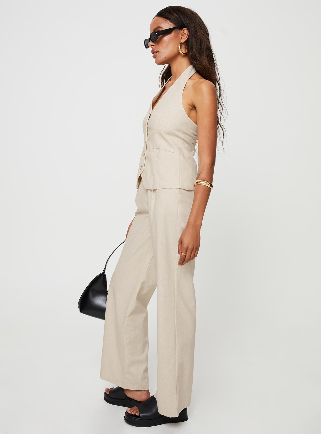 Cassiopeia Set Beige women's pant set by Ellevoria