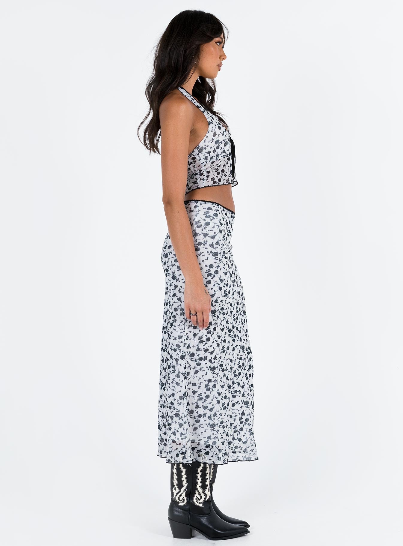 Tami Set White women's skirt set by Ellevoria