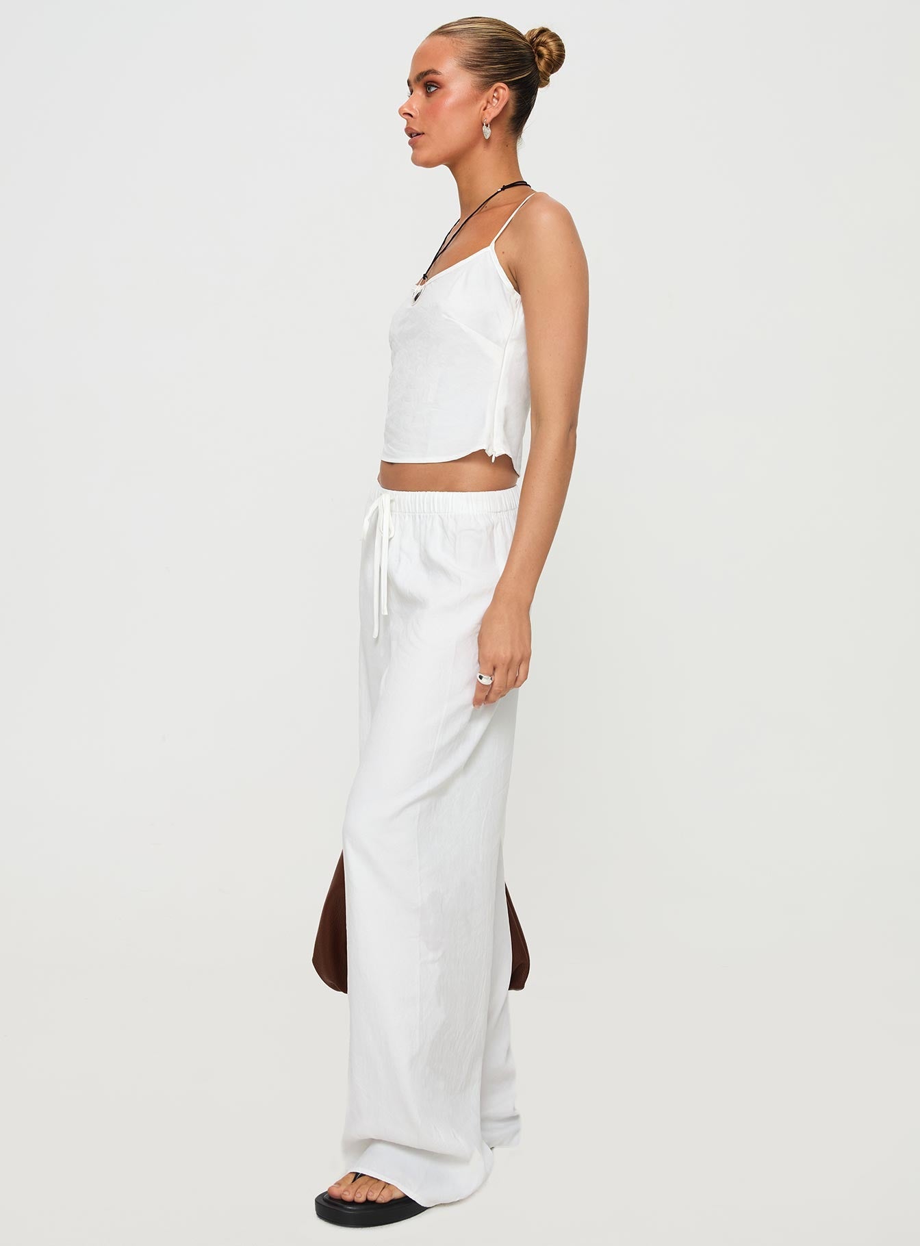Paigey Set White women's pant set by Ellevoria