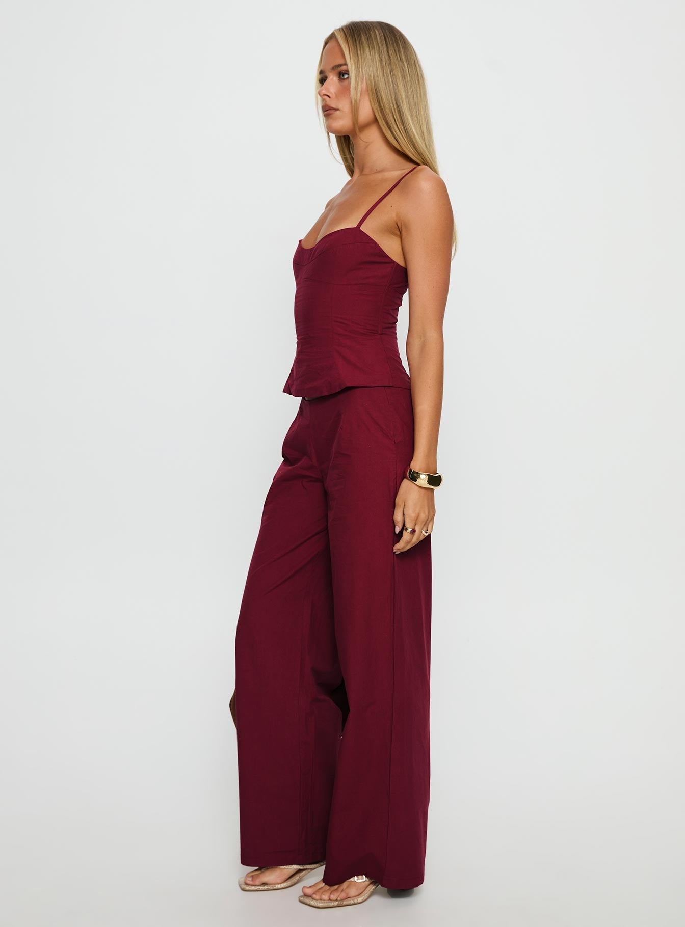 Kierstyn Corset Set Currant women's two piece set by Ellevoria
