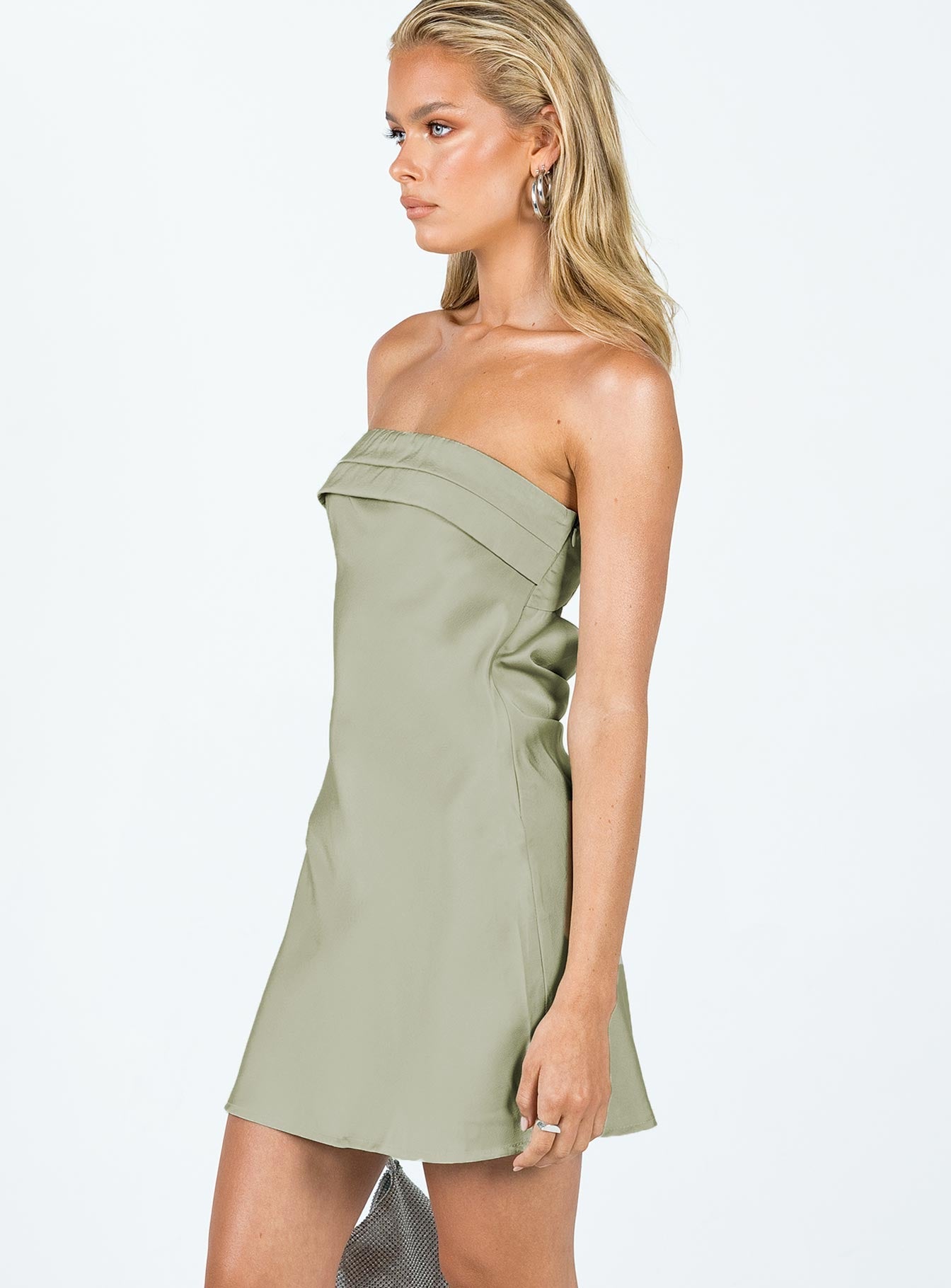 Phillipa Mini Dress Sage - women's fashion by Ellevoria - view 5