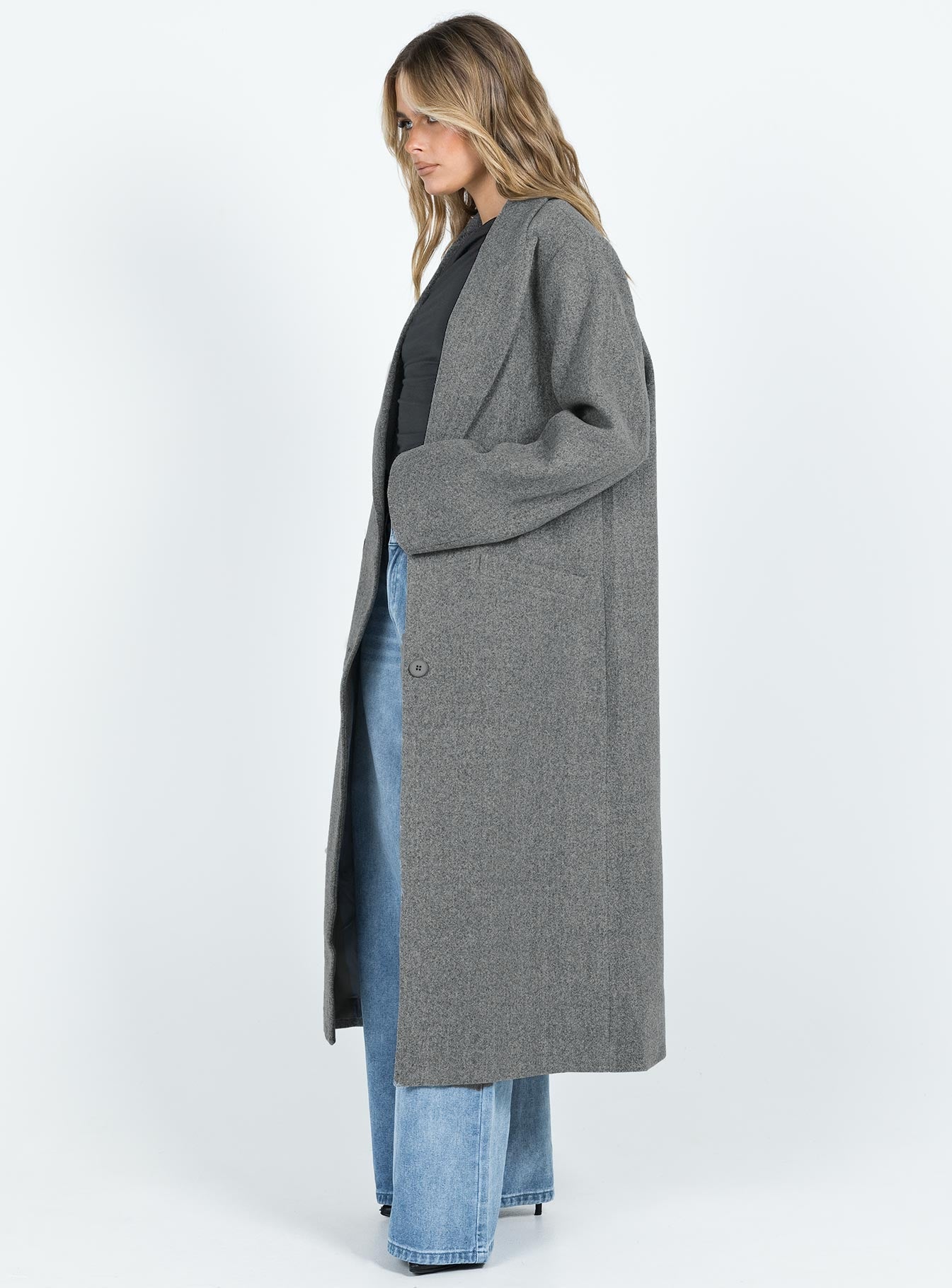 Olsen Coat Slate women's jacket by Ellevoria