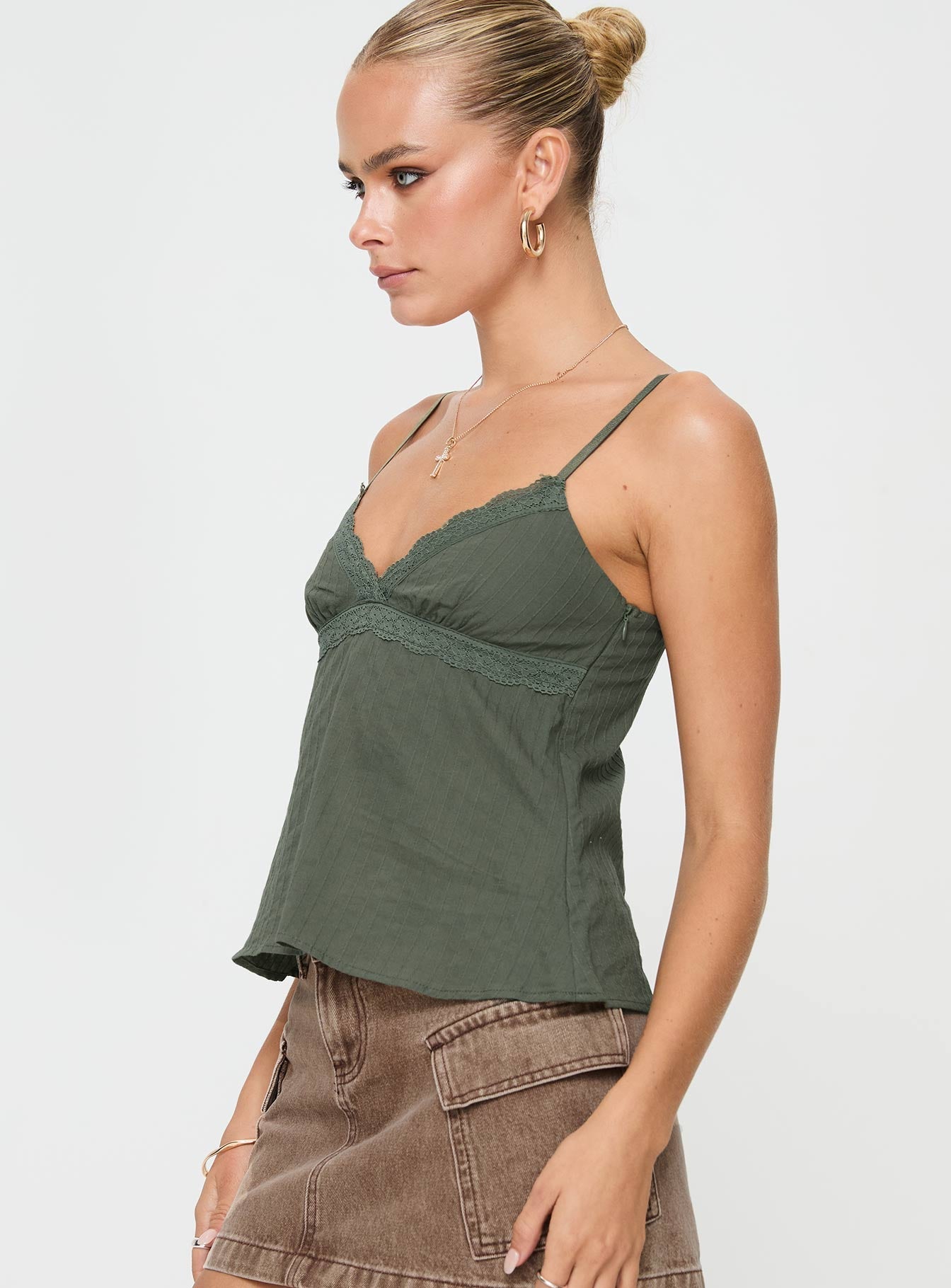 Lunya Top Green - women's top by Ellevoria - view 4
