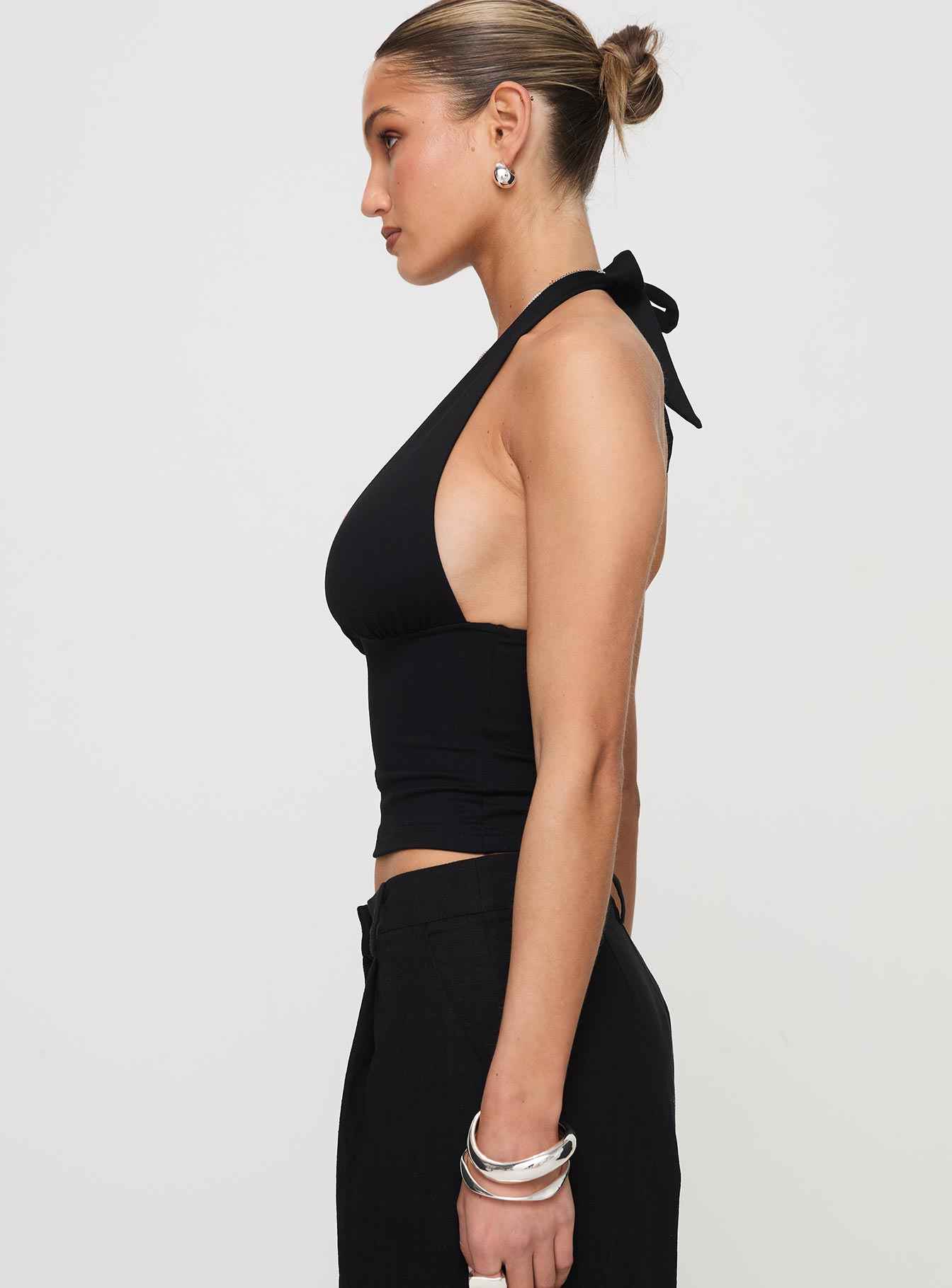 Whimsy Halter Top Black - women's top by Ellevoria - view 4