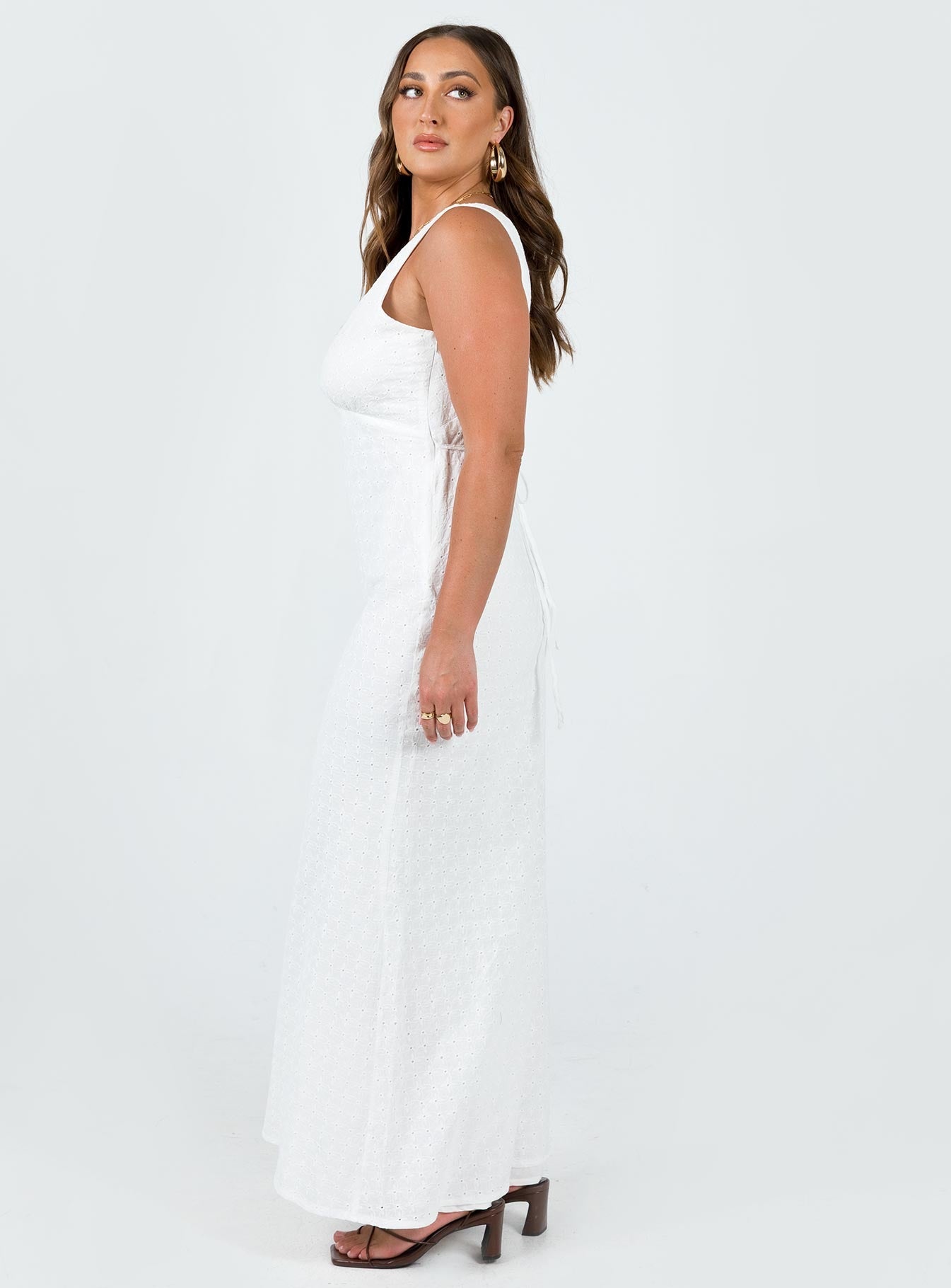 Nellie Maxi Dress White - women's maxi dress by Ellevoria - view 4