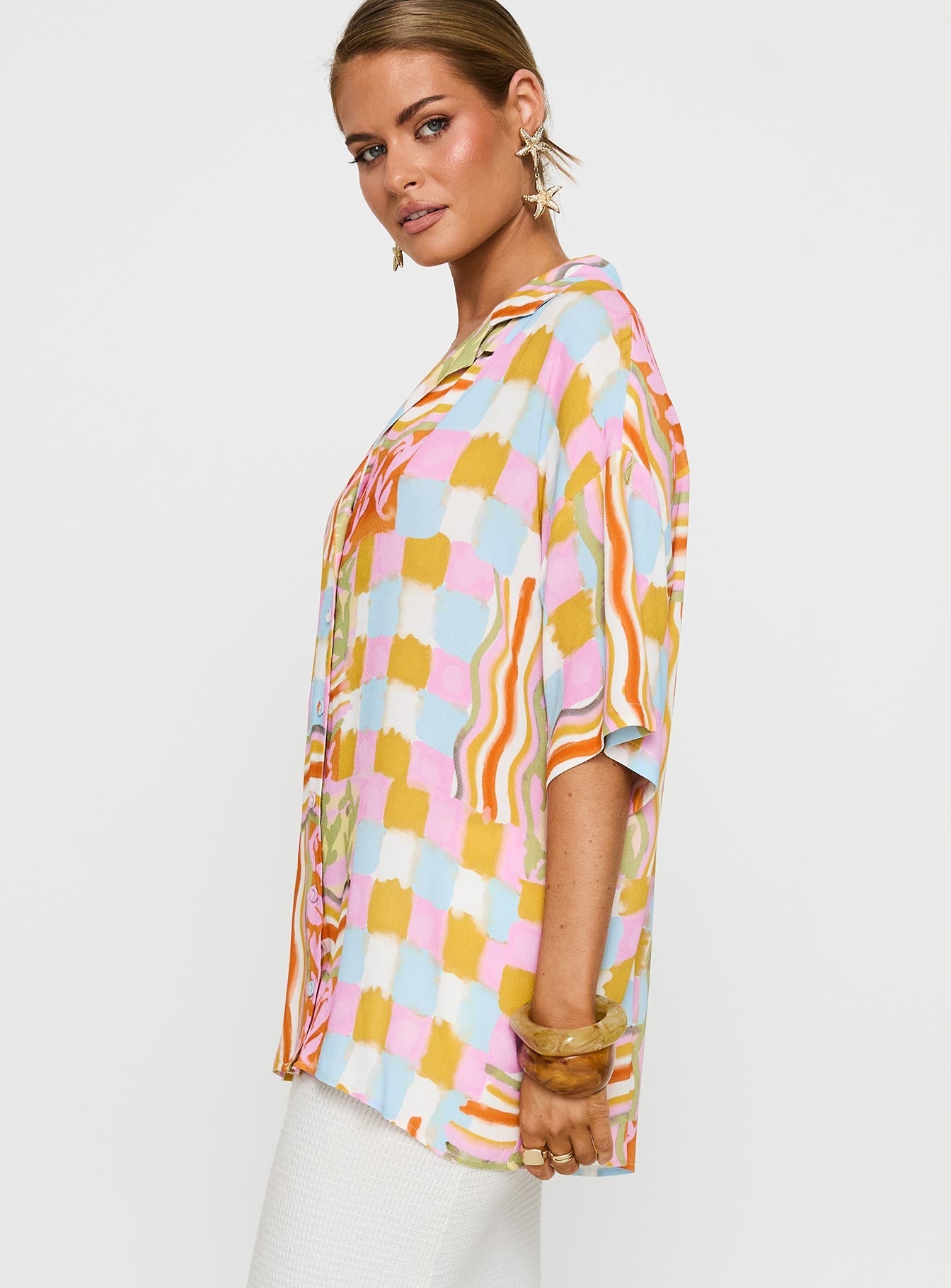 Caraliia Shirt Multi - women's shirt by Ellevoria - view 4