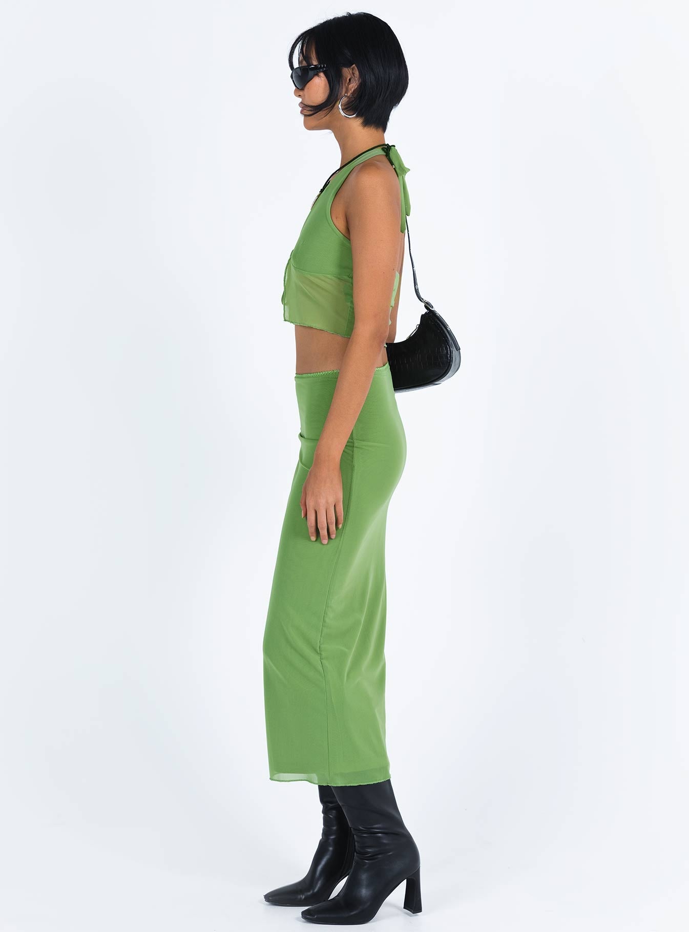 Tami Set Green women's skirt set by Ellevoria