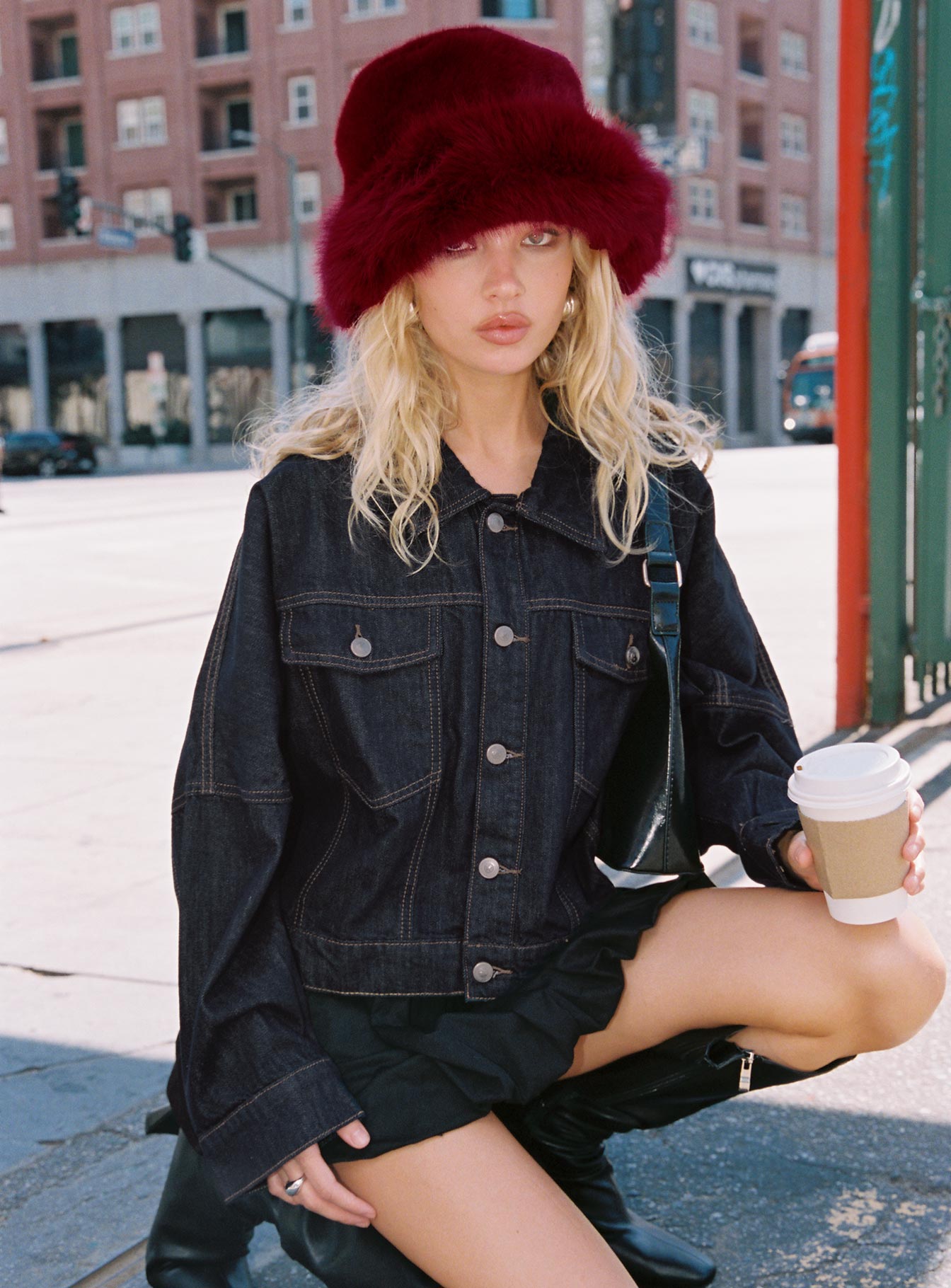 Hughes Jacket Dark Wash Denim women's jacket by Ellevoria