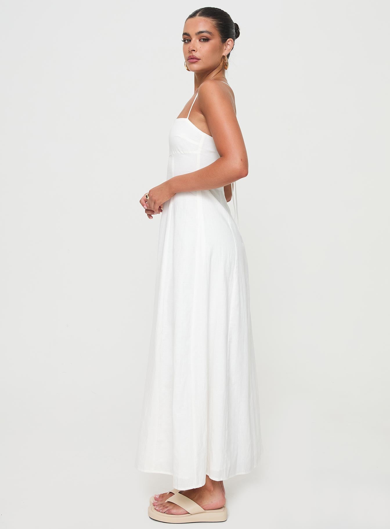 Brightwell Maxi Dress White - women's maxi dress by Ellevoria - view 4