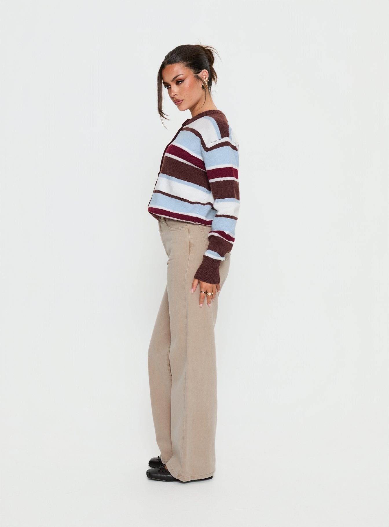 Nicolo High Rise Straight Leg Jeans Concrete women's denim jeans by Ellevoria