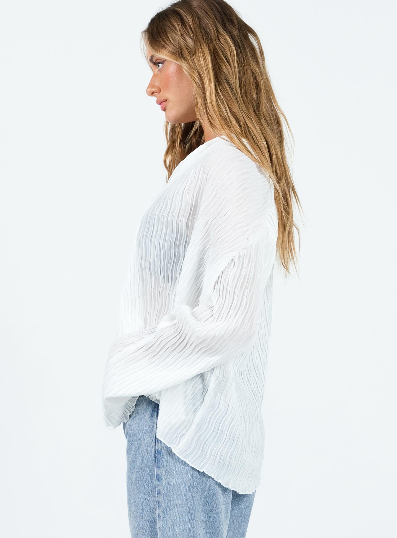Selma Shirt White - women's shirt by Ellevoria - view 4
