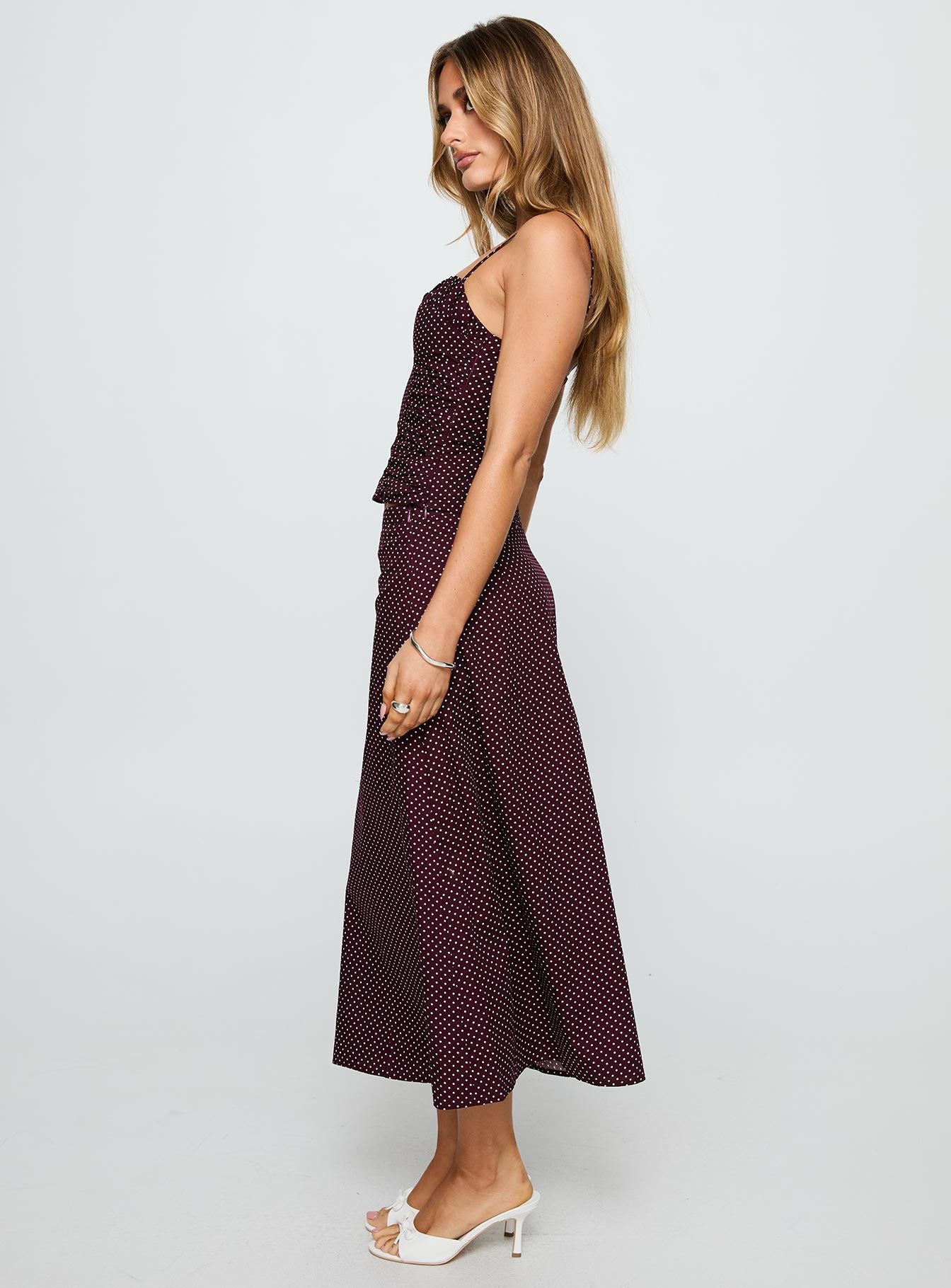 Shining Mirrors Set Burgundy women's two piece set by Ellevoria