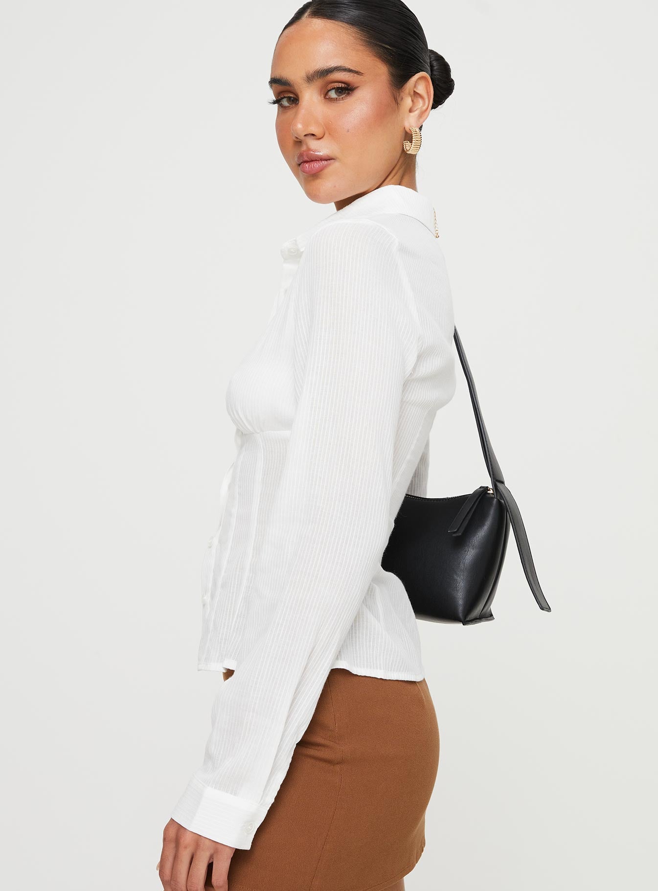 Varney Shirt White - women's shirt by Ellevoria - view 6