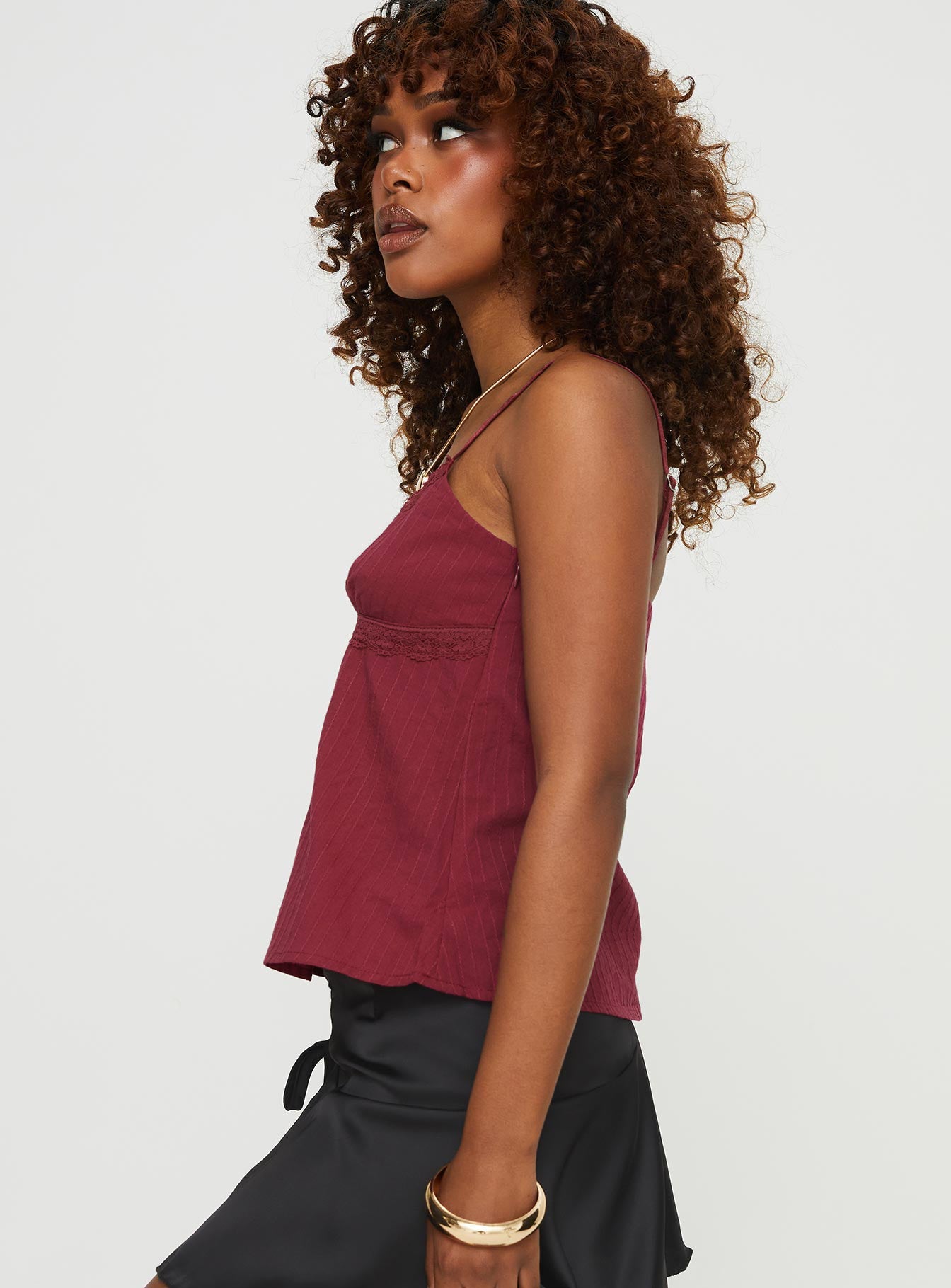 Lunya Top Burgundy - women's top by Ellevoria - view 4