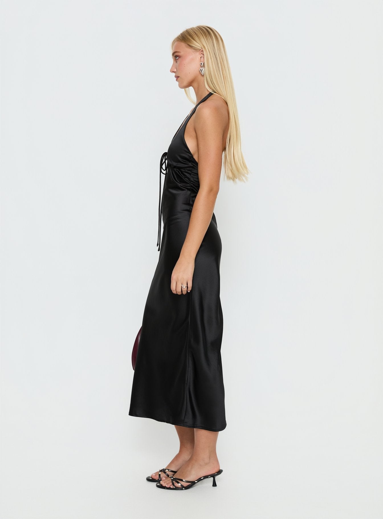 Jessamyn Halter Maxi Dress Black - women's maxi dress by Ellevoria - view 3