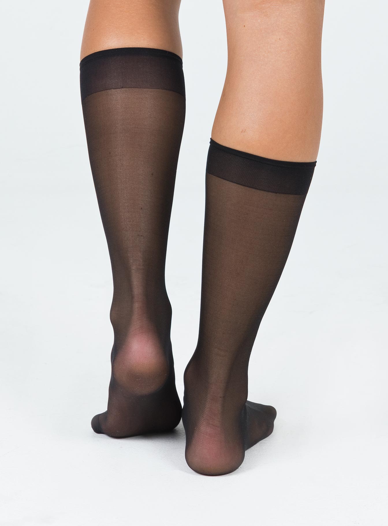 McClair Knee High Stocking Socks Black women's socks by Ellevoria