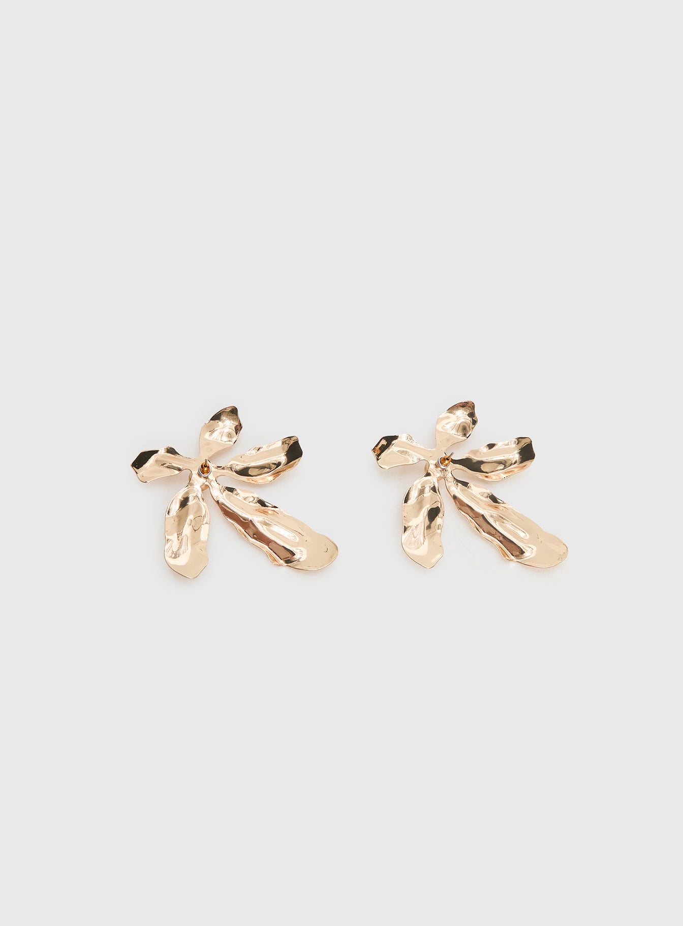 Love Is Free Flower Earrings Gold women's earrings by Ellevoria