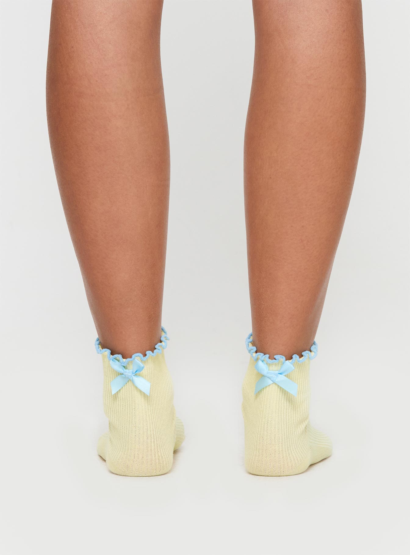 Lanter Socks Lemon / Blue women's socks by Ellevoria