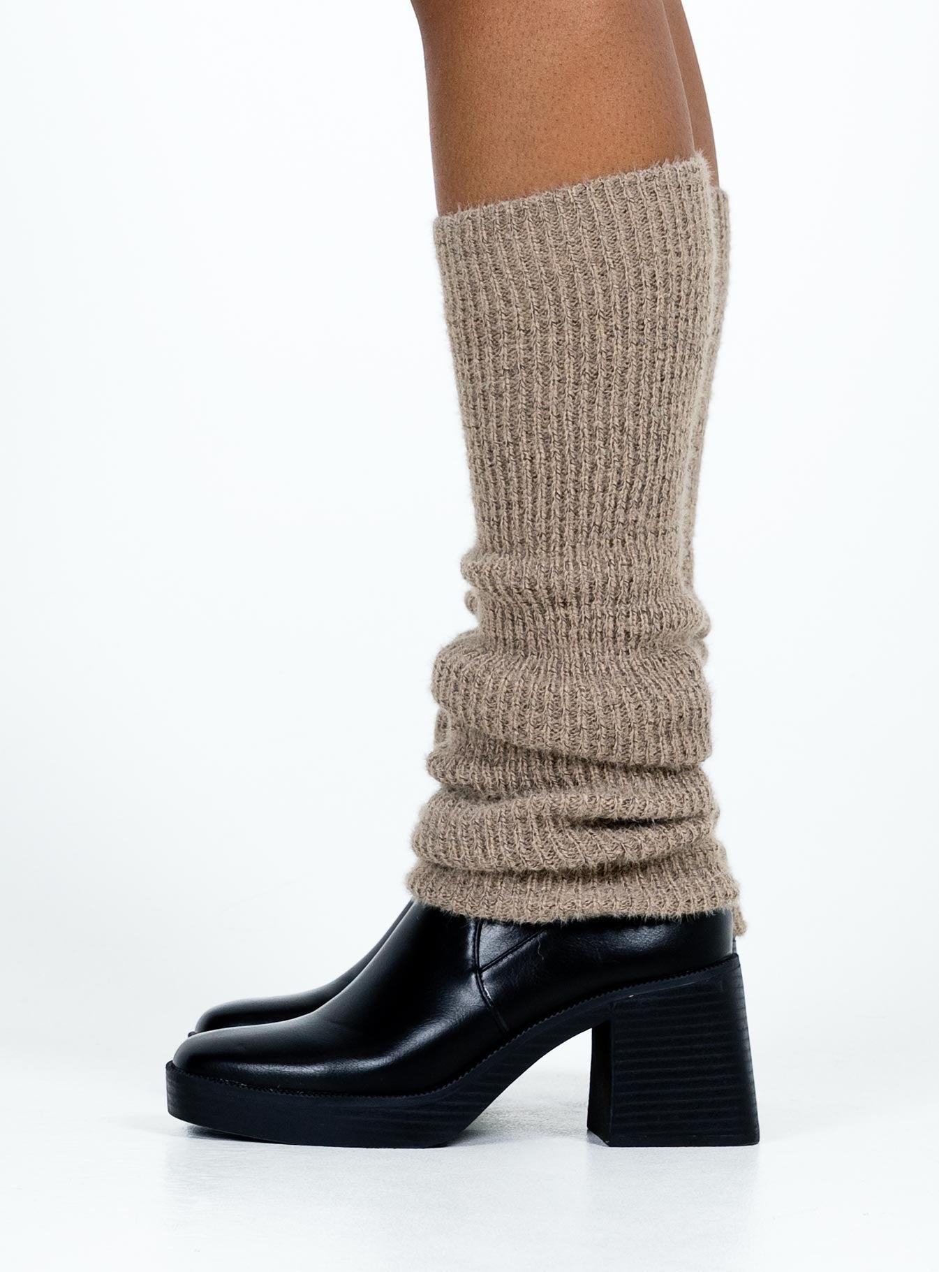 Erekson Leg Warmers Brown women's socks by Ellevoria