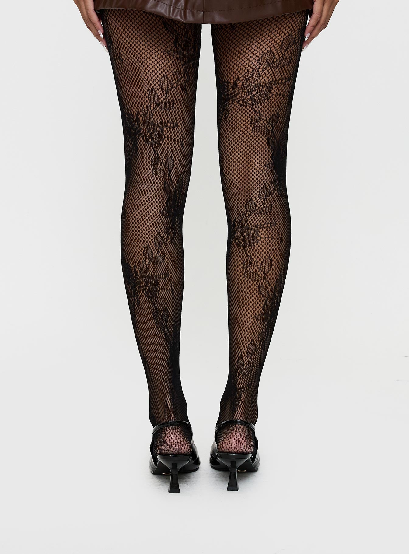 Murmur Lace Stockings Black women's tights by Ellevoria