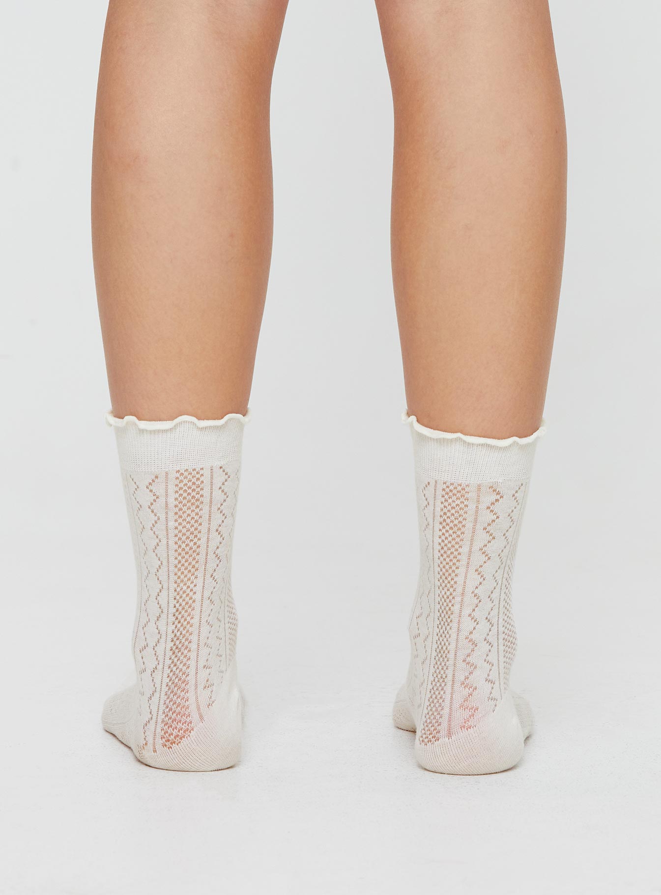 Kylese Socks Cream women's socks by Ellevoria