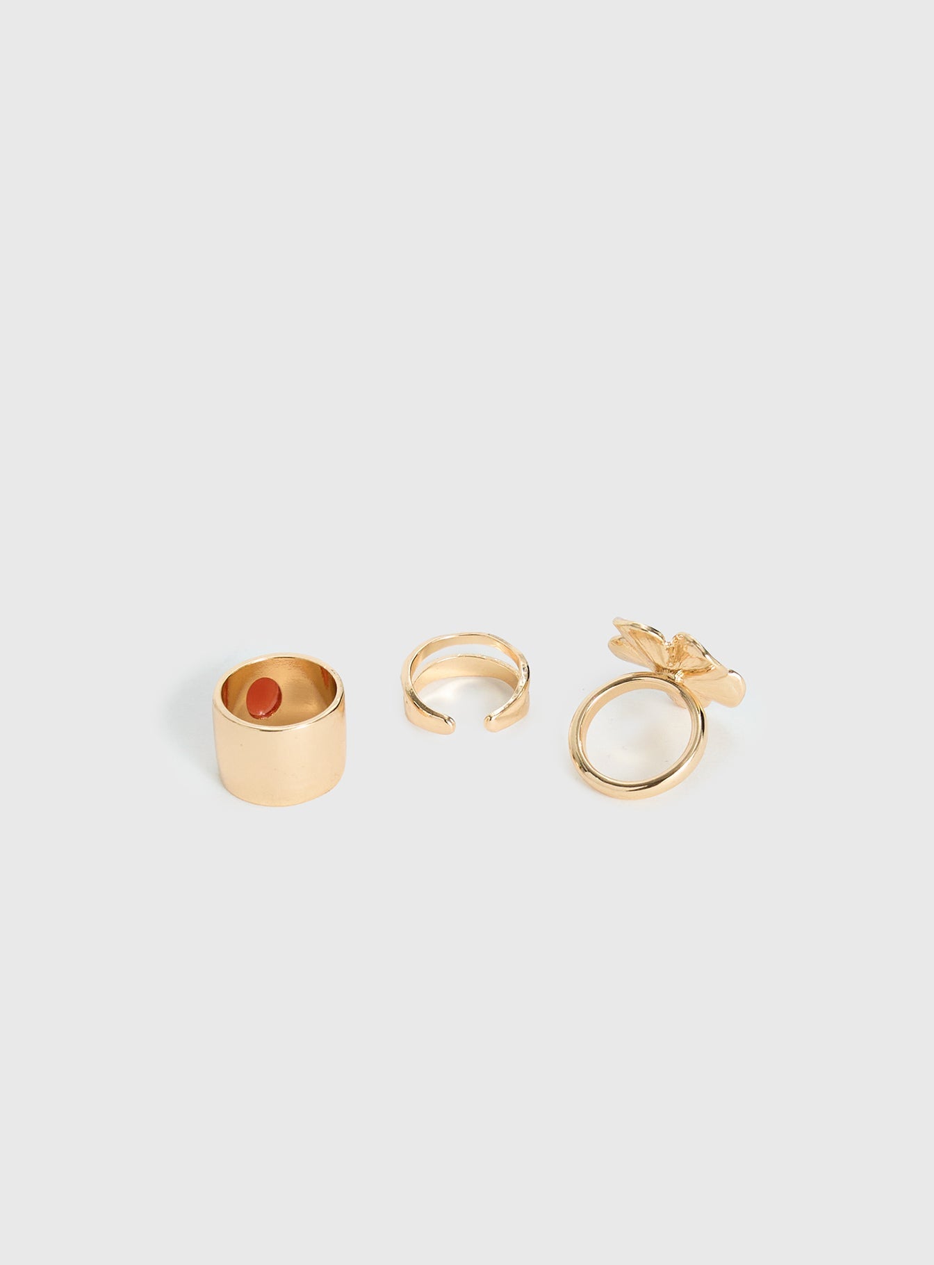 Rosellah Ring Set Gold / Pink women's ring by Ellevoria