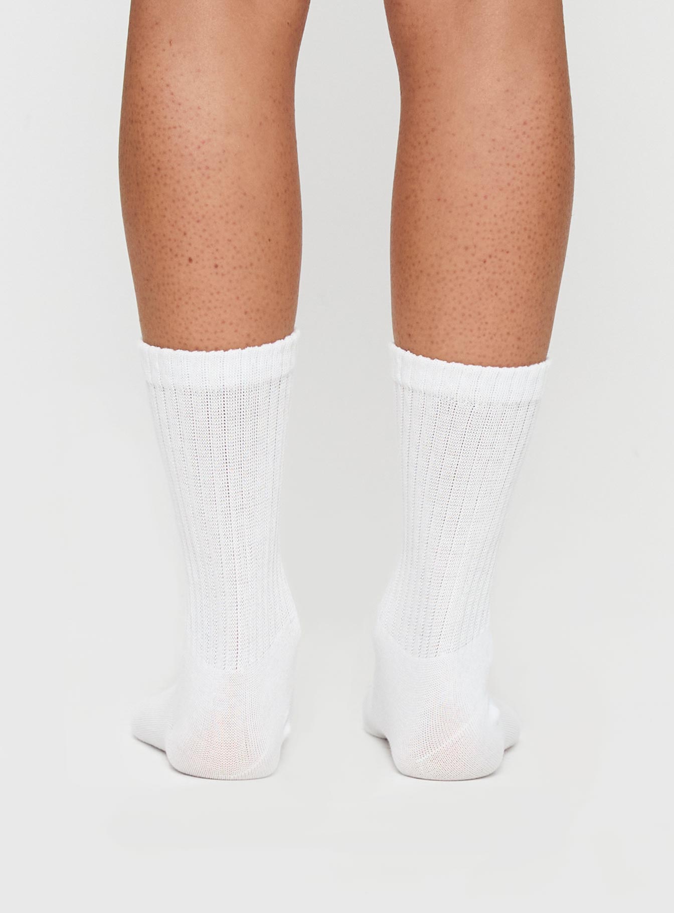 Sama Slouch Sock White women's socks by Ellevoria