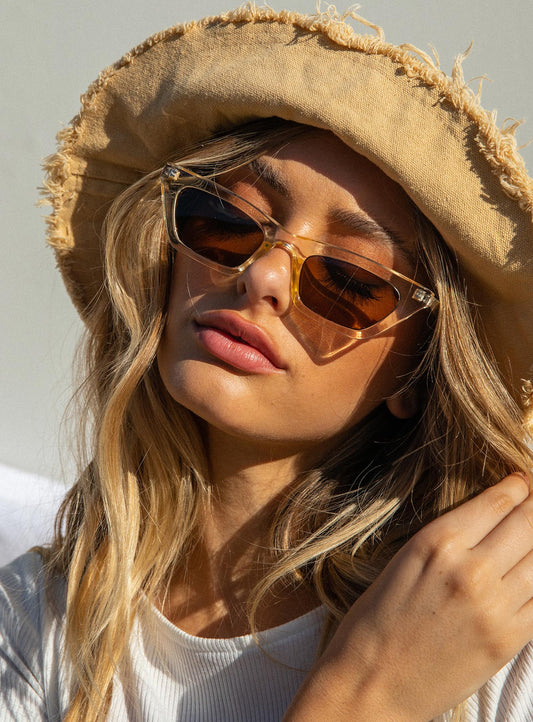 The Octavia Sunglasses Clear women's sunglasses by Ellevoria