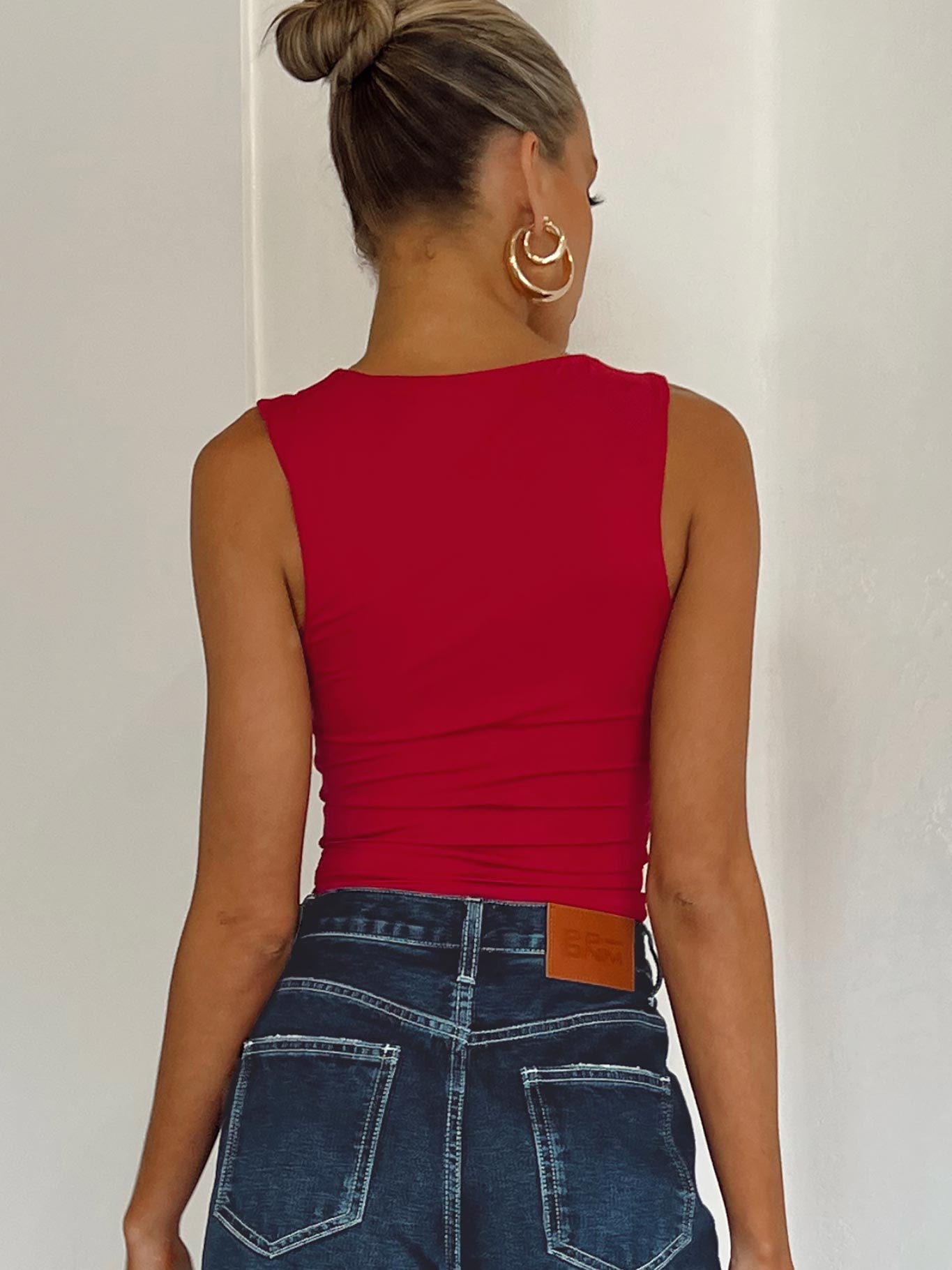 Back In Time Top Red - women's top by Ellevoria - view 6