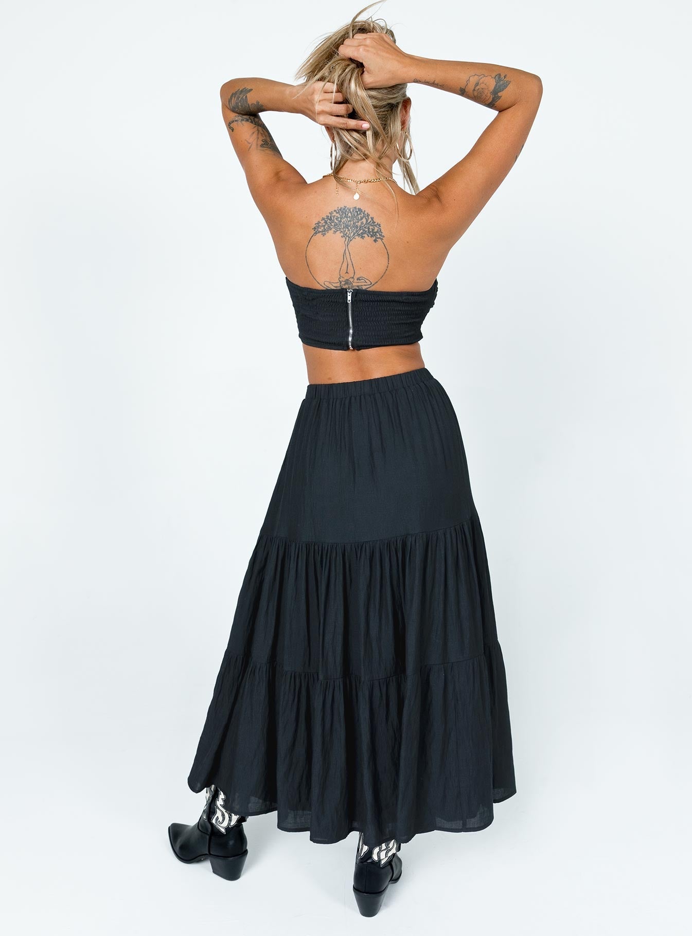 Allie Set Black women's skirt set by Ellevoria